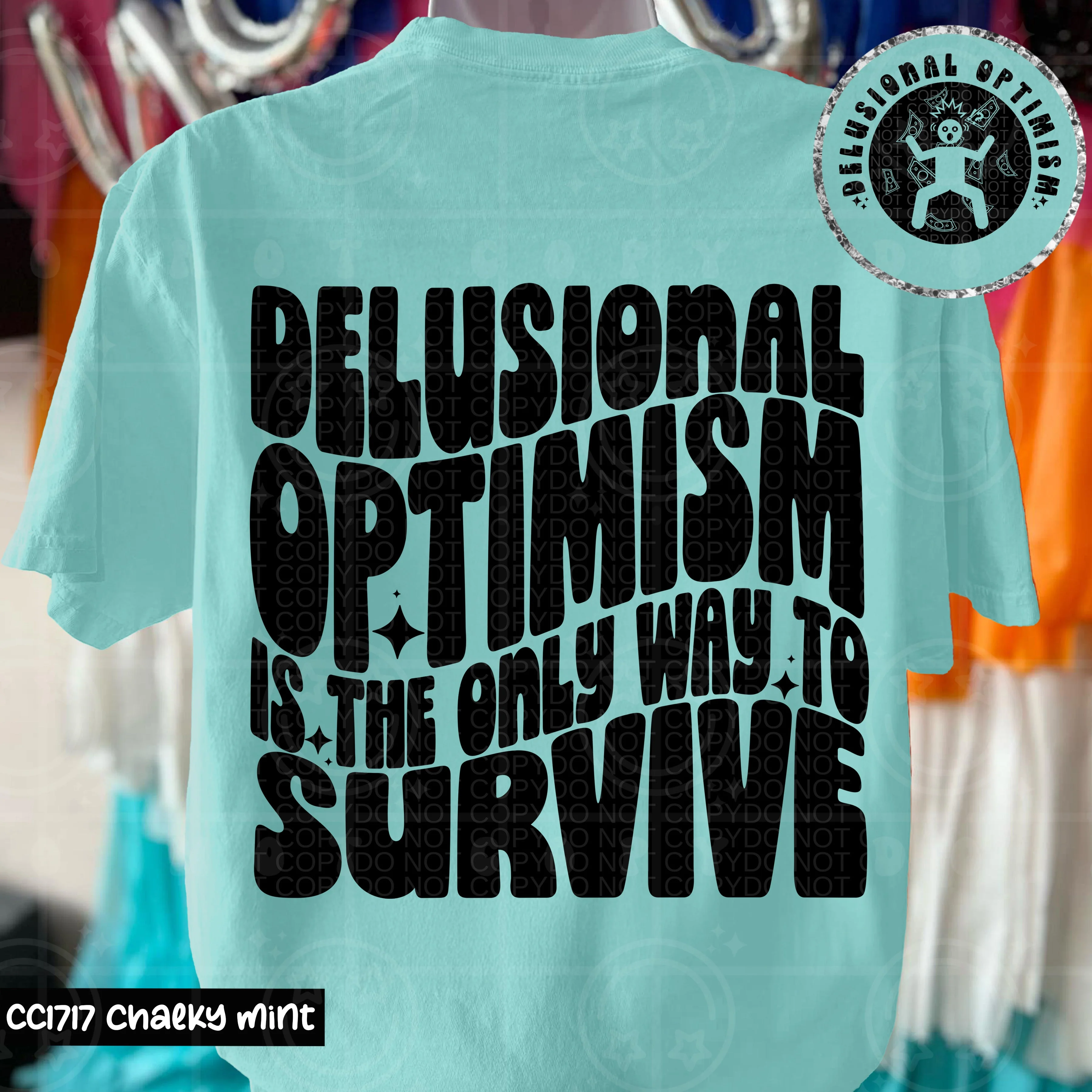 DELUSIONAL OPTIMISM DOUBLE SIDED TEE - Image 2