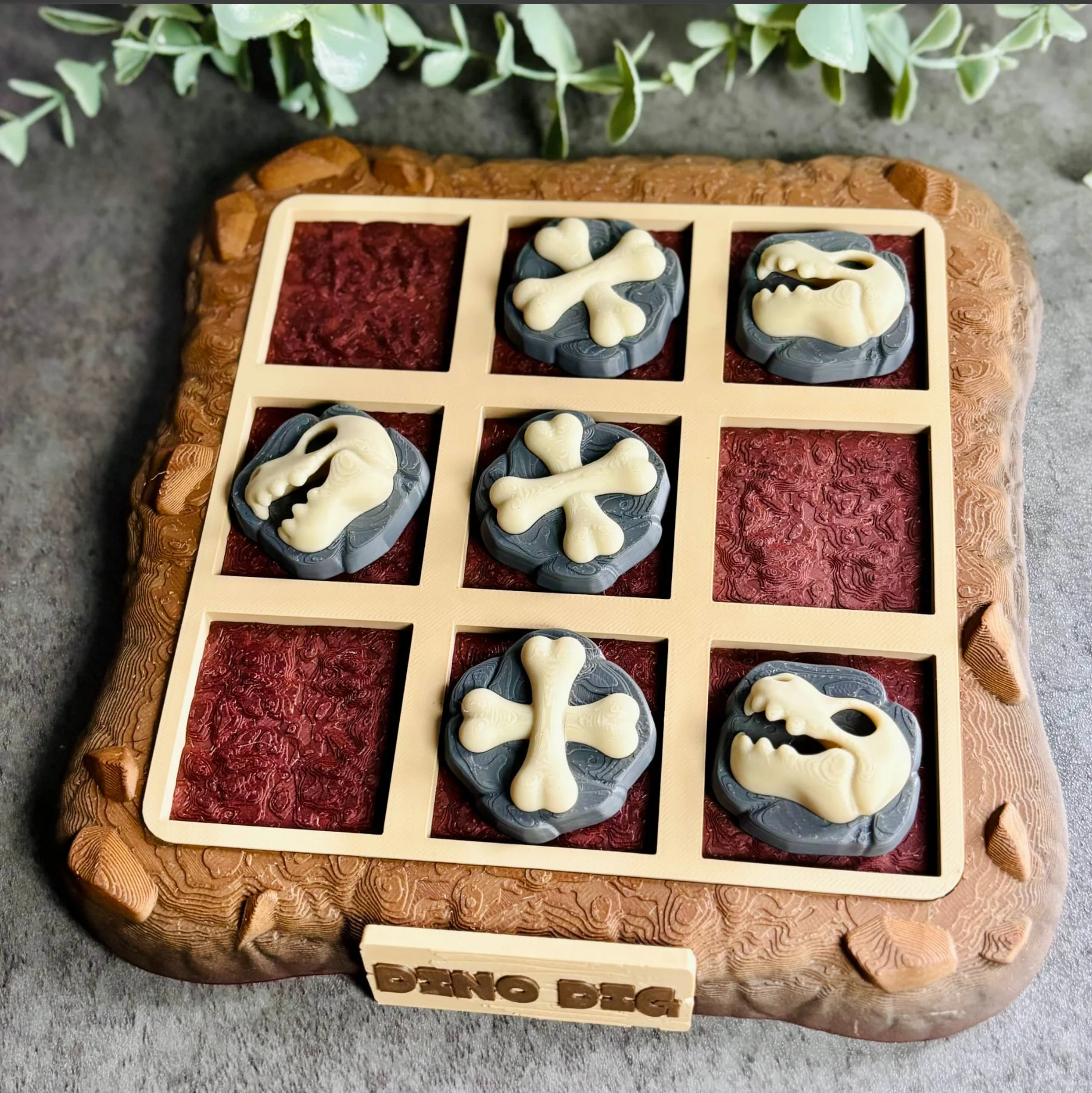DINO DIG MAGNETIC TIC TAC TOE- 3D PRINTED - Image 3