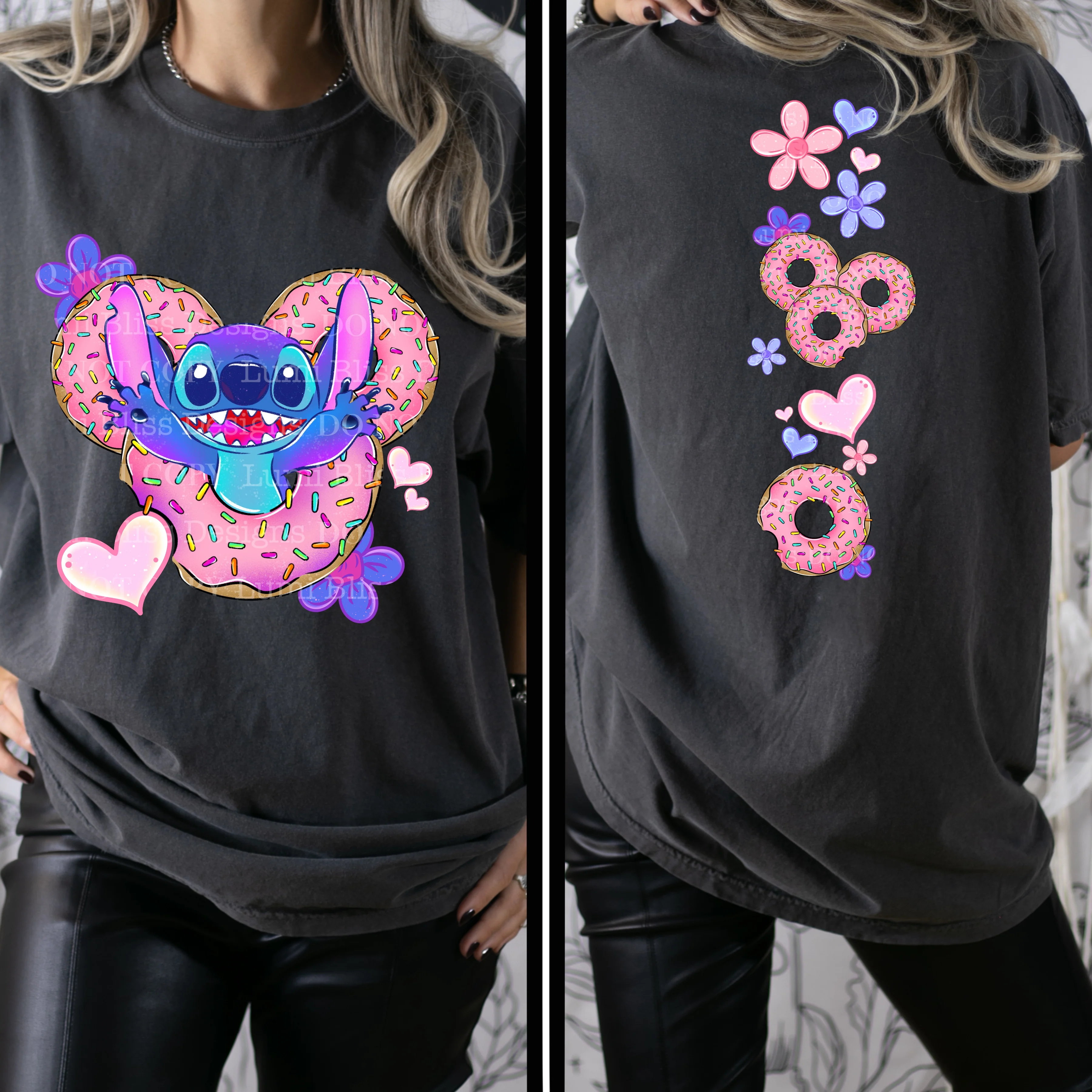 DONUT ALIEN- DOUBLE SIDED TEE - Image 2