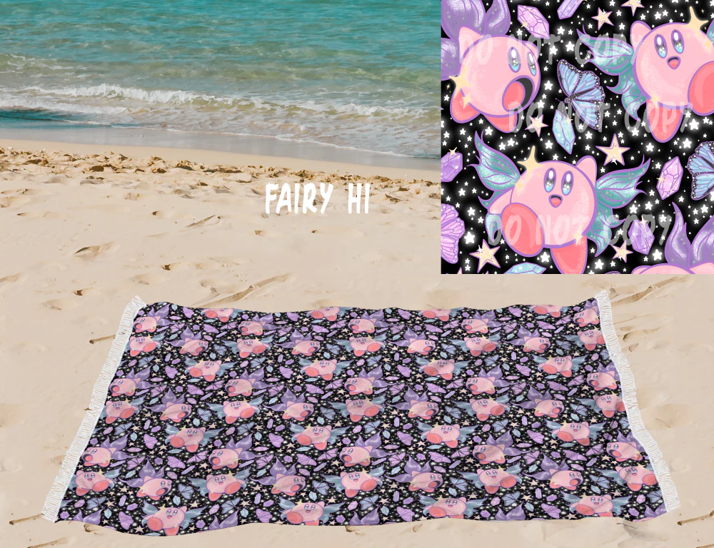 Fairy Hi -OVERSIZED BEACH TOWEL 6-PREORDER CLOSING 3/20