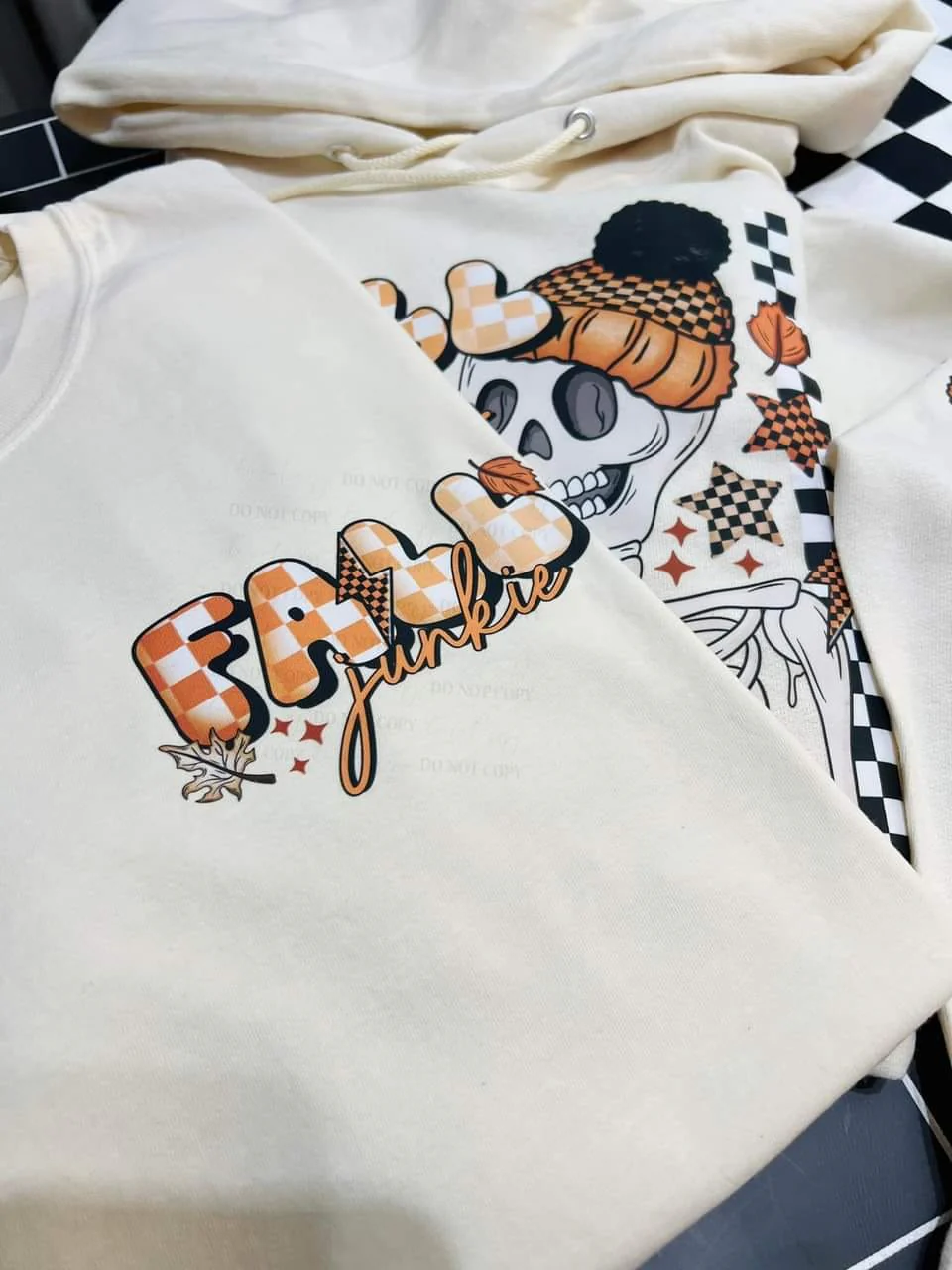 FALL YALL SKELE- FRONT & BACK CREWNECK SWEATSHIRT - Image 2