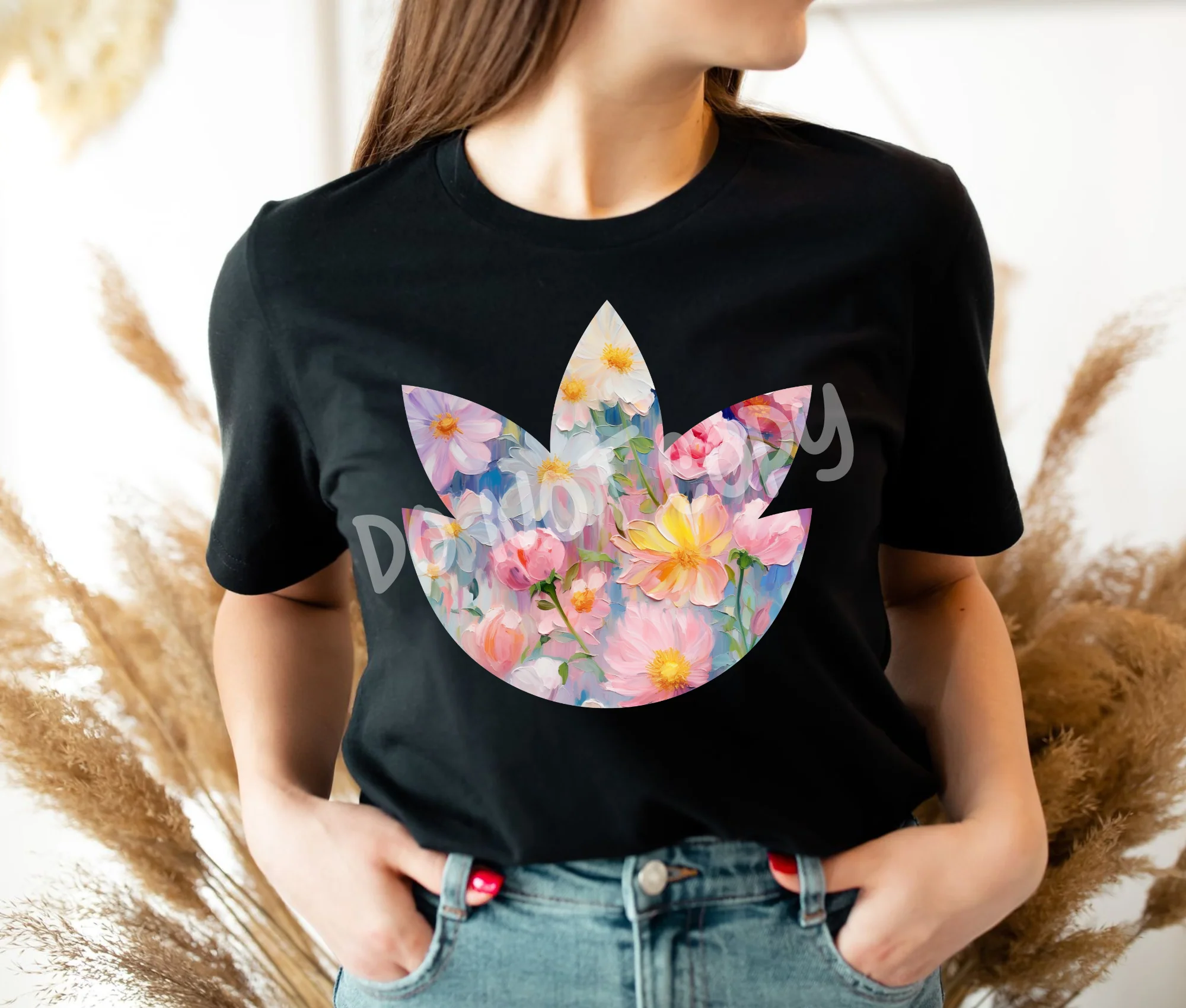 PAINTED FLORAL TEE