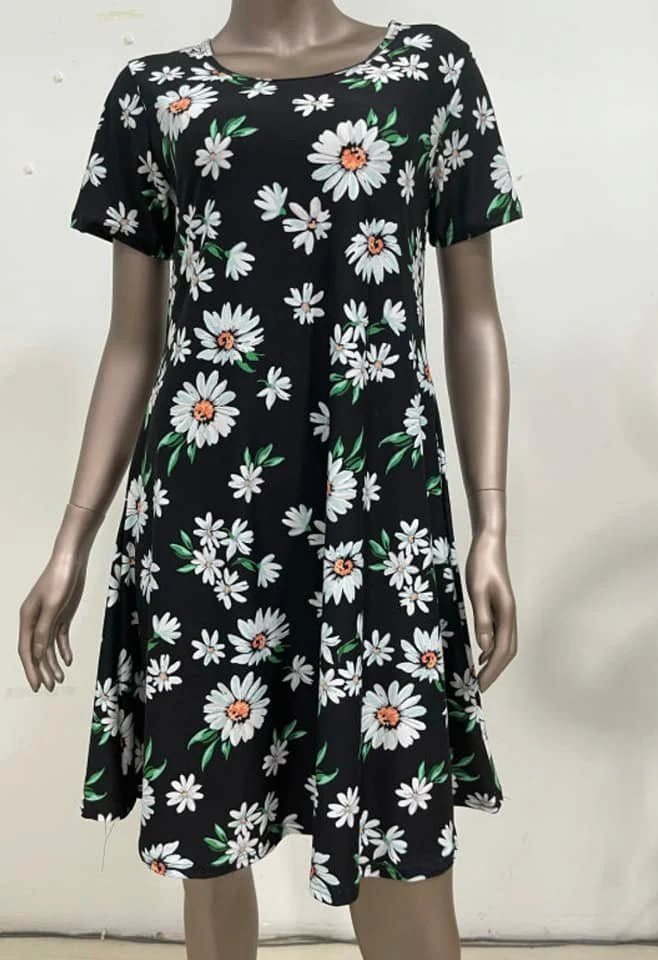 FLORAL BUTTERFLIES - T-DRESS W/ POCKETS - Image 4