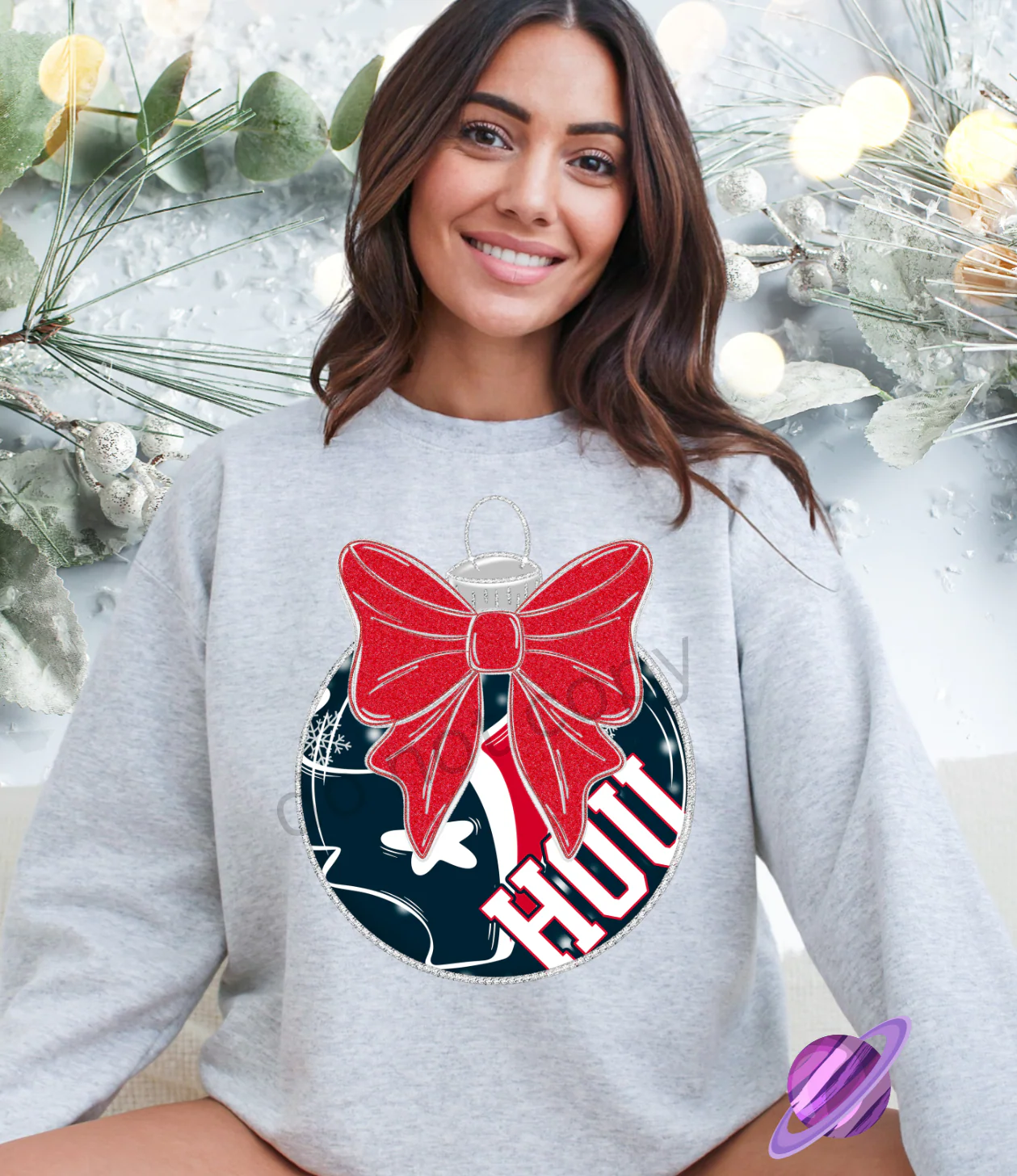 FOOTBALL ORNAMENT BLING SWEATSHIRT (MULTIPLE CHOICES) PART 1 - Image 5