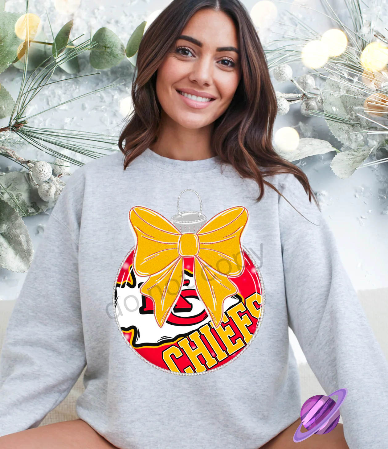 FOOTBALL ORNAMENT BLING SWEATSHIRT (MULTIPLE CHOICES) PART 1 - Image 6