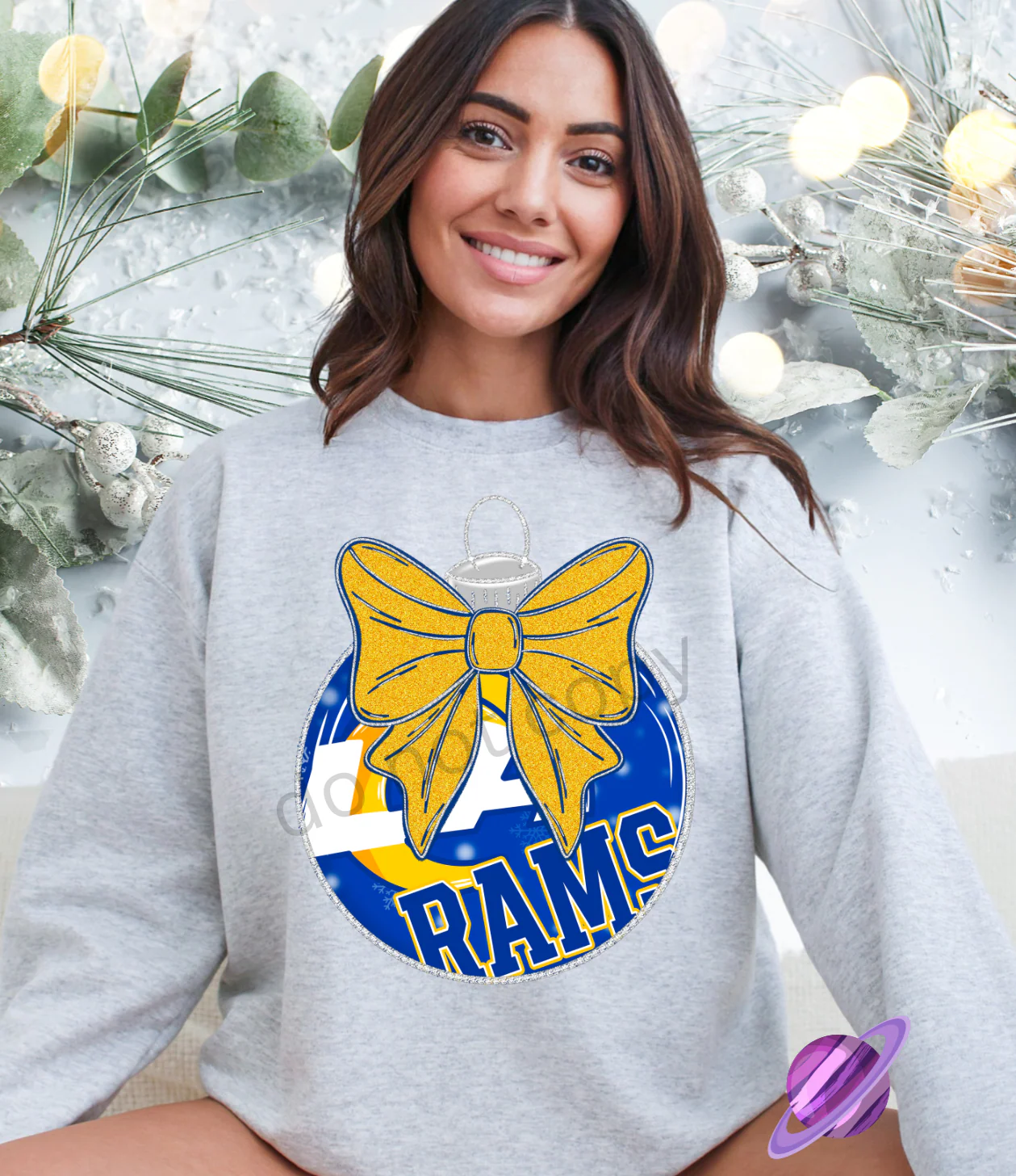 FOOTBALL ORNAMENT BLING SWEATSHIRT (MULTIPLE CHOICES) PART 1 - Image 7