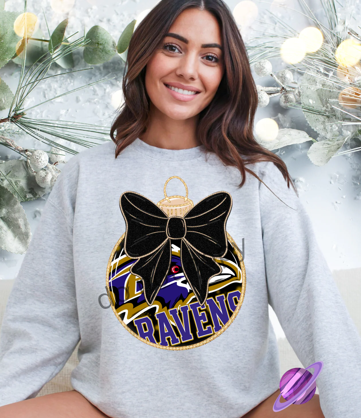 FOOTBALL ORNAMENT BLING SWEATSHIRT (MULTIPLE CHOICES) PART 3 - Image 4