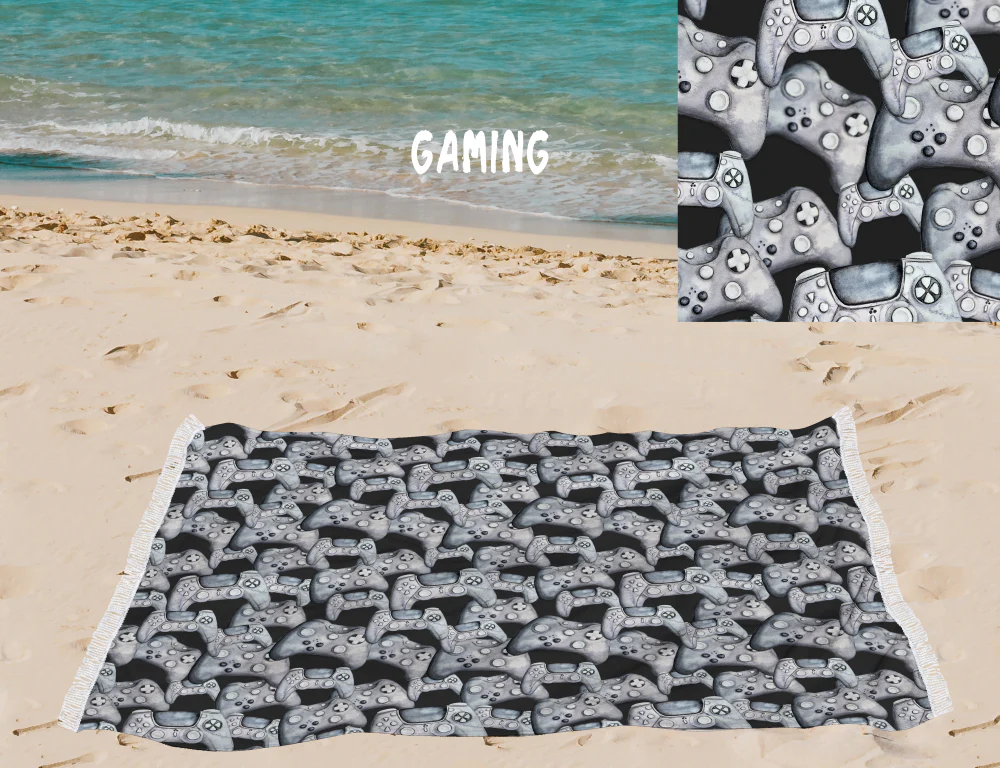 Gaming-OVERSIZED BEACH TOWEL 6-PREORDER CLOSING 3/20