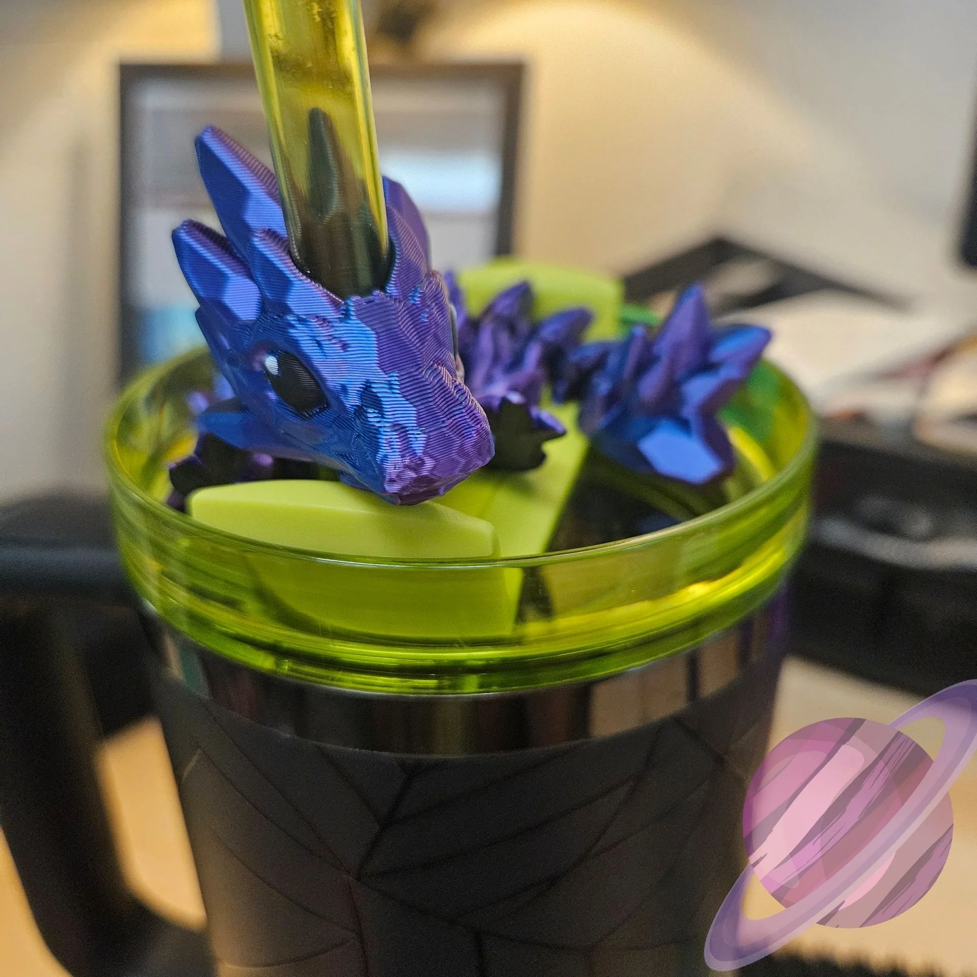 GEMSTONE DRAGON-3D PRINTED STRAW BUDDY - Image 4