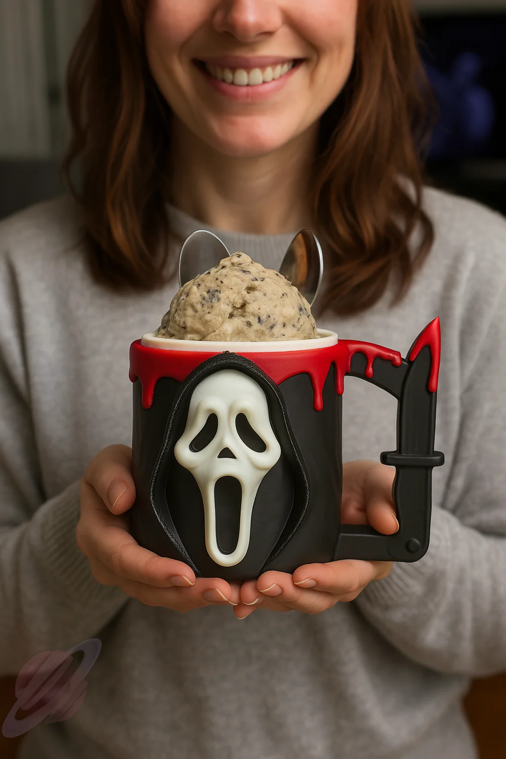 GF HORROR- 3D PRINTED ICE CREAM PINT HOLDER - Image 2