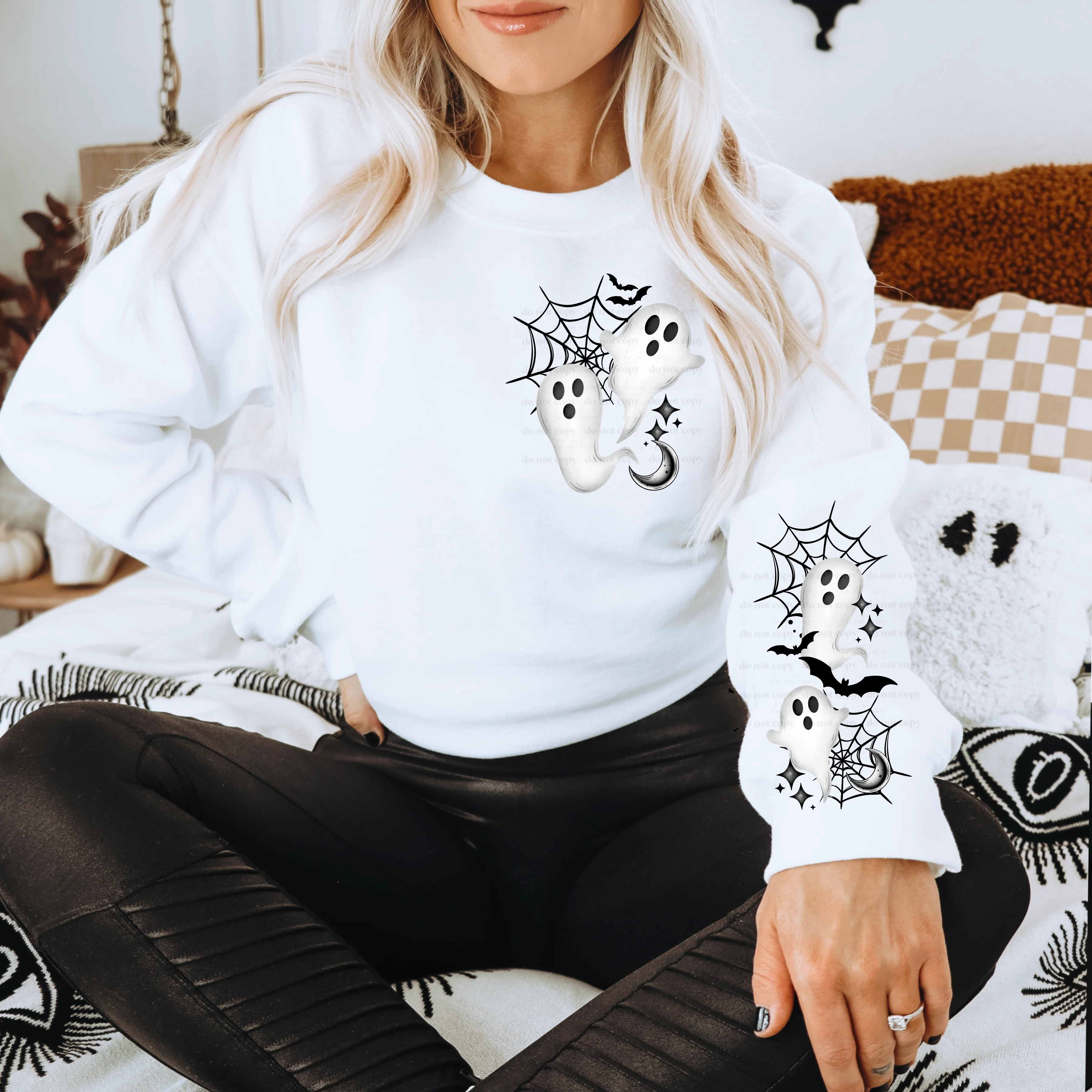 GHOST WEBS- POCKET-SLEEVE DESIGN SWEATSHIRT - Image 2