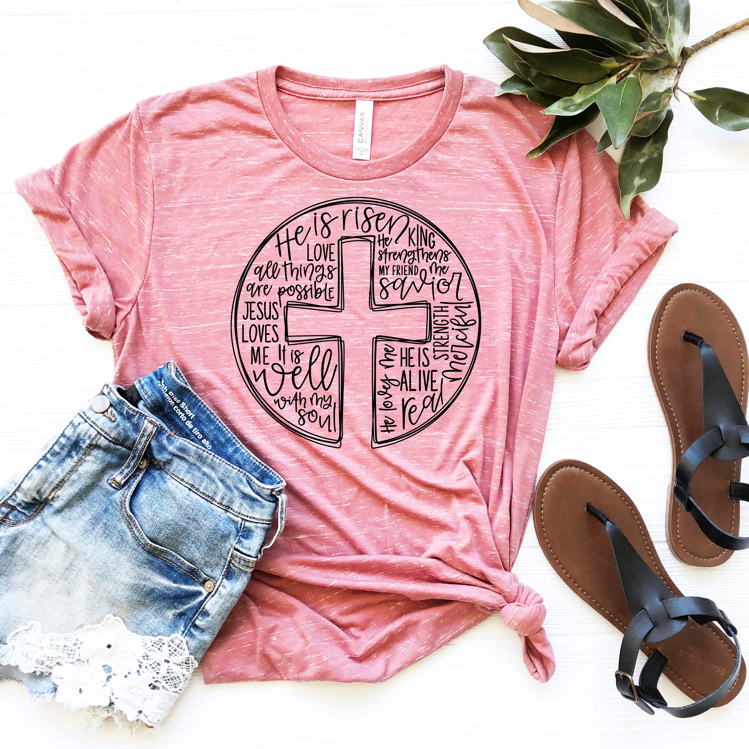 HE IS RISEN GRAPHIC TEE - Image 2