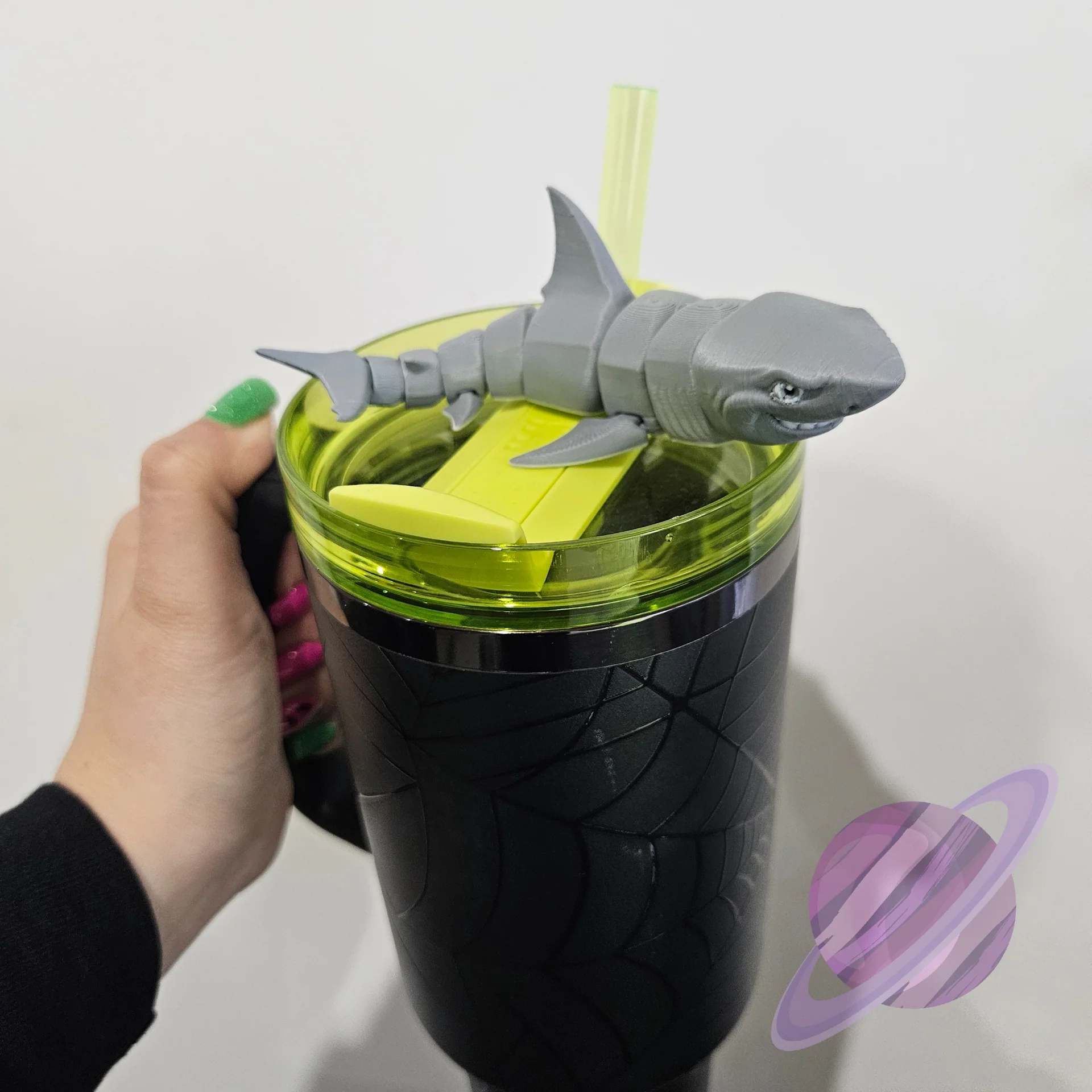 GREAT REEF SHARK-3D PRINTED STRAW BUDDY - Image 4