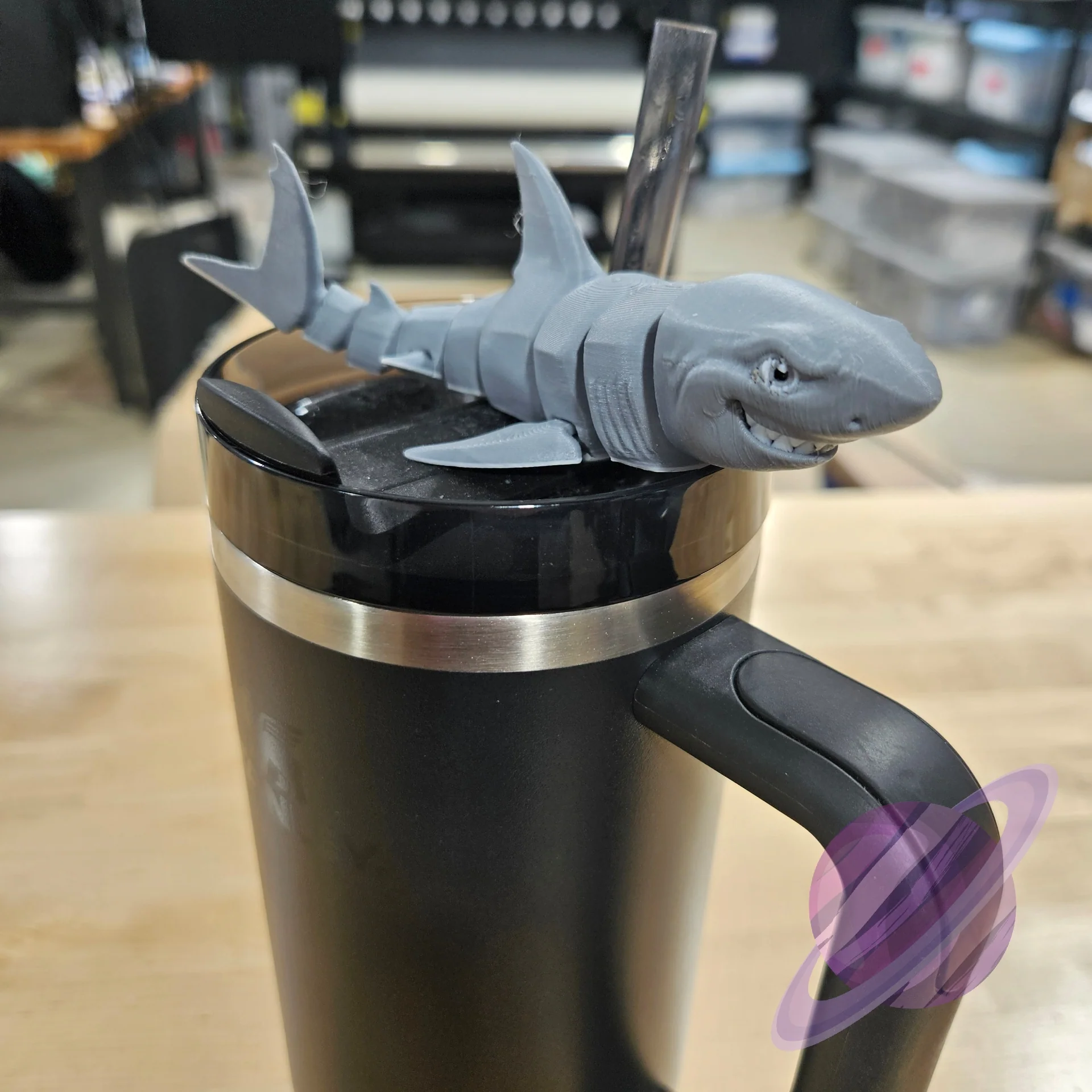 GREAT REEF SHARK-3D PRINTED STRAW BUDDY - Image 6