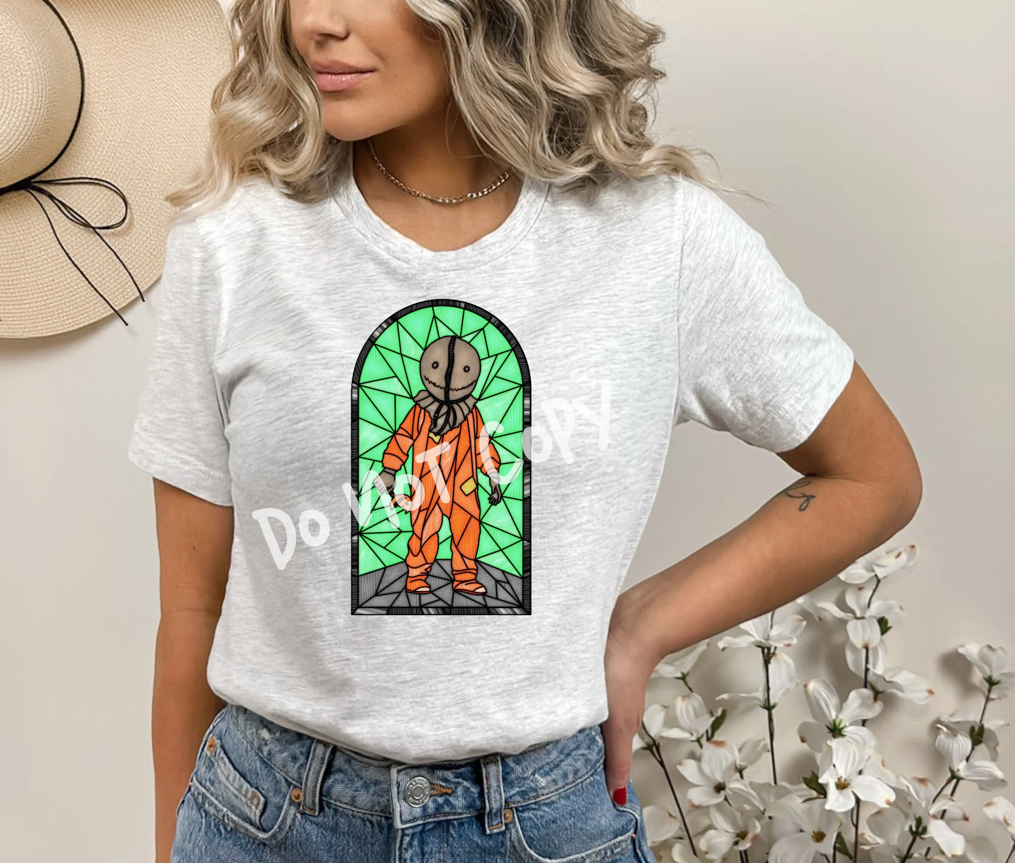 HALLOWEEEN PART 1 -GLASS SAM-UNISEX TEE ADULTS/KIDS