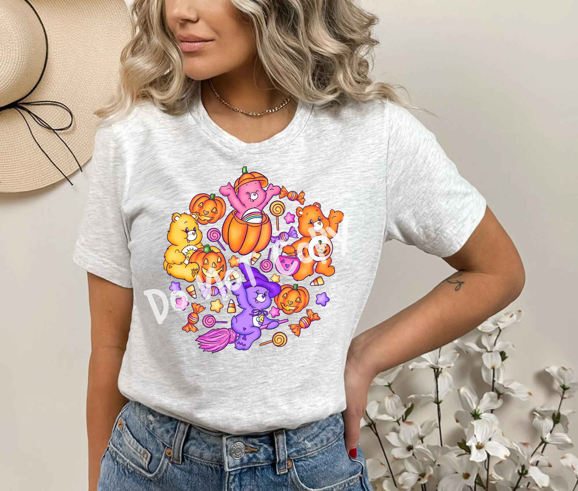 HALLOWEEEN PART 1 -HALLOW-BEARS-UNISEX TEE ADULTS/KIDS