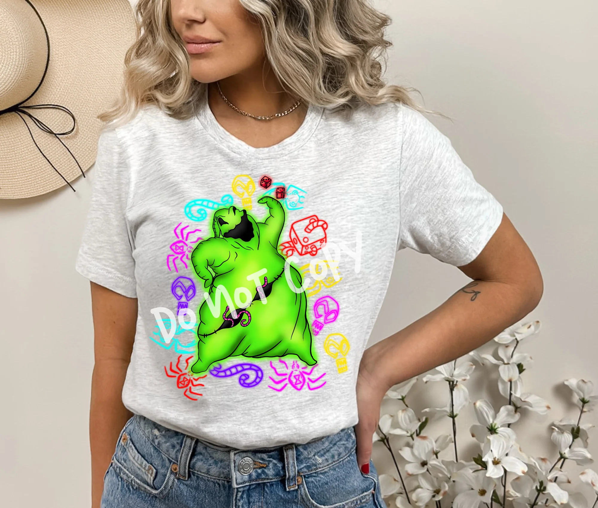 HALLOWEEEN PART 1 -NEON OOG-UNISEX TEE ADULTS/KIDS