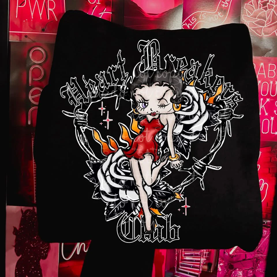 HEART BREAKER HOODIE FRONT & SLEEVE DESIGN - Image 3