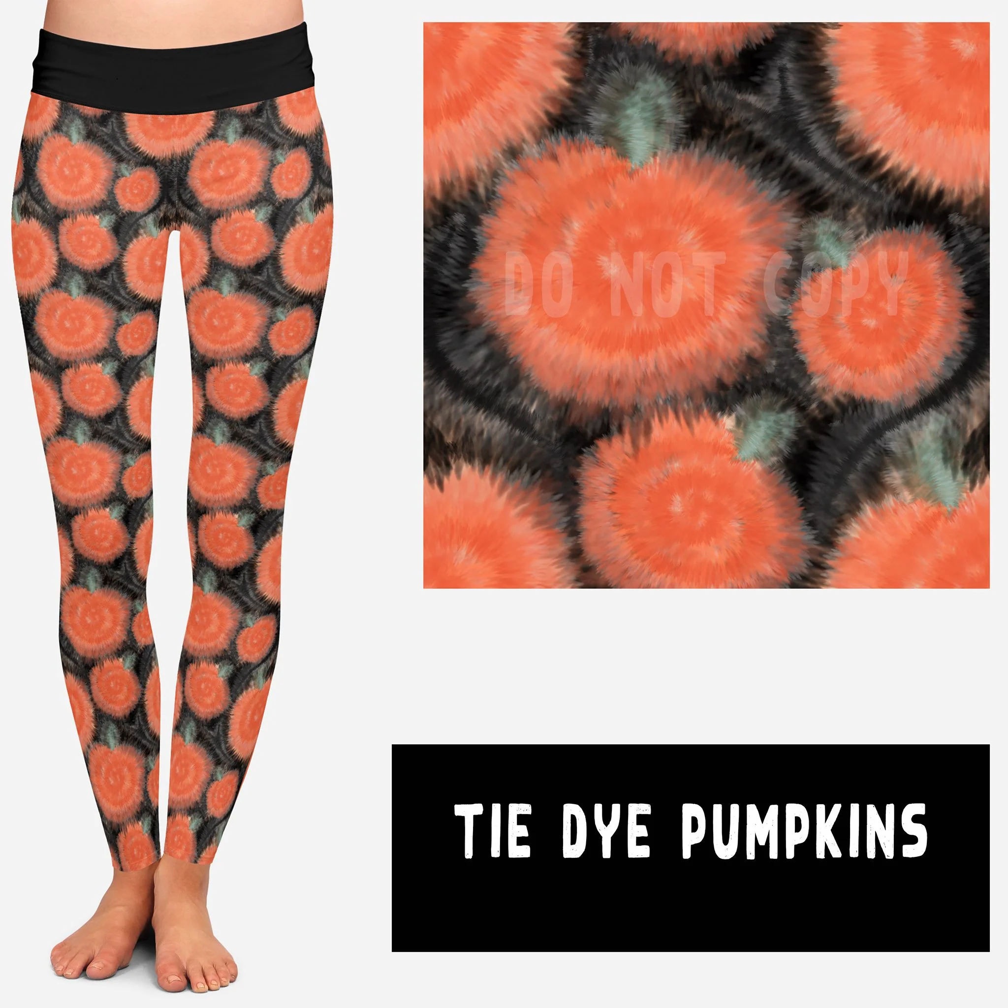 HIPPIE HALLOWEEN-TIE DYE PUMPKINS JOGGERS - Image 2