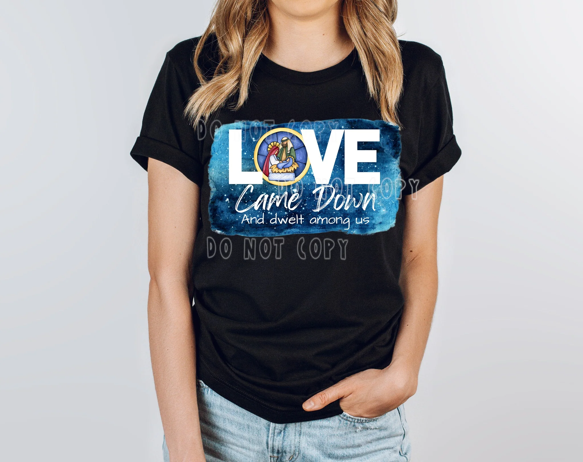 HOLIDAY BASH RUN- GLASS NATIVITY- UNISEX TEE ADULTS/KIDS