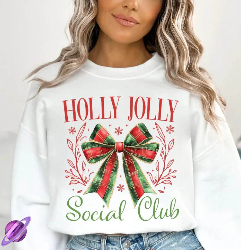 HOLLY JOLLY SOCIAL CLUB 2 CREWNECK SWEATSHIRT