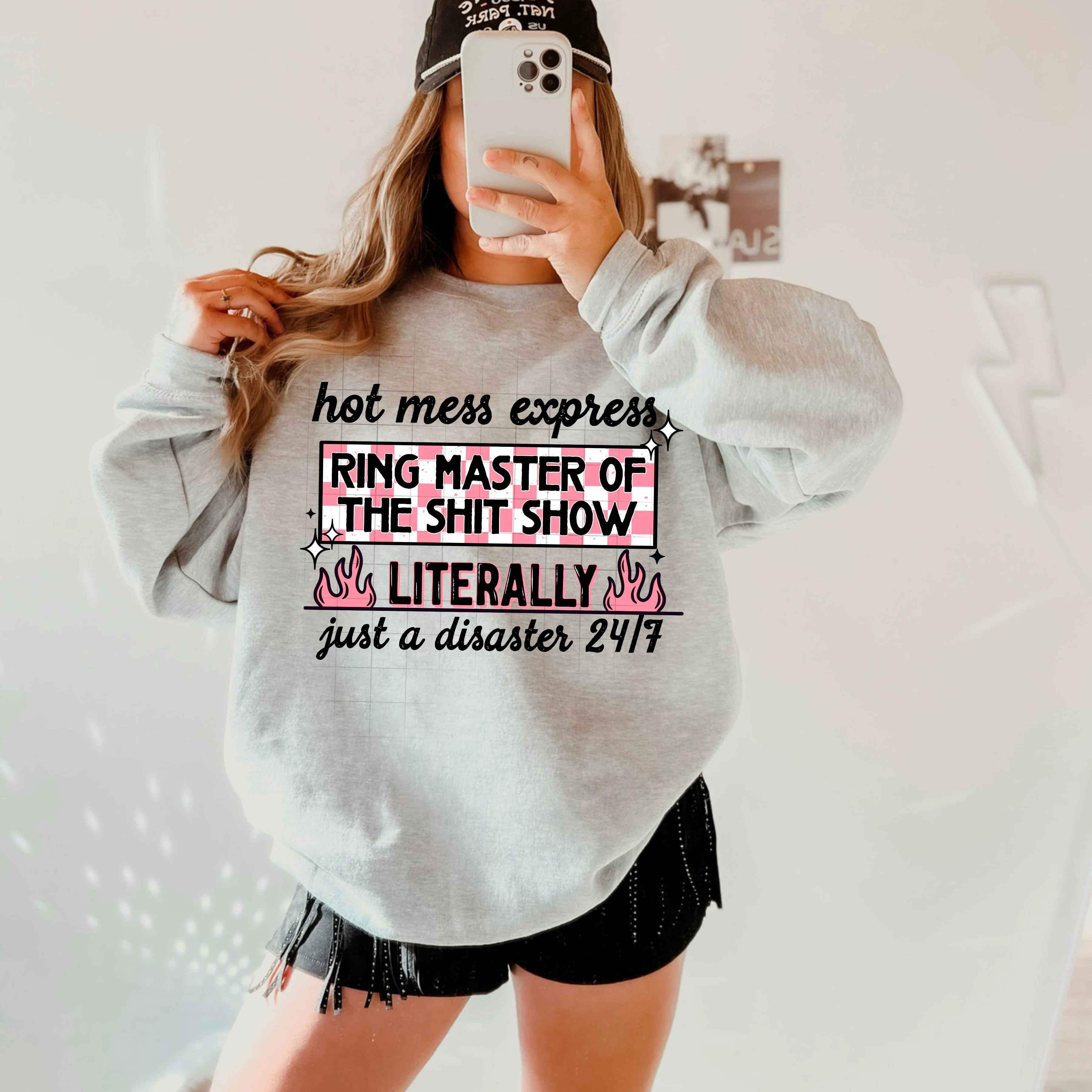 HOT MESS EXPRESS RING MASTER SWEATSHIRT