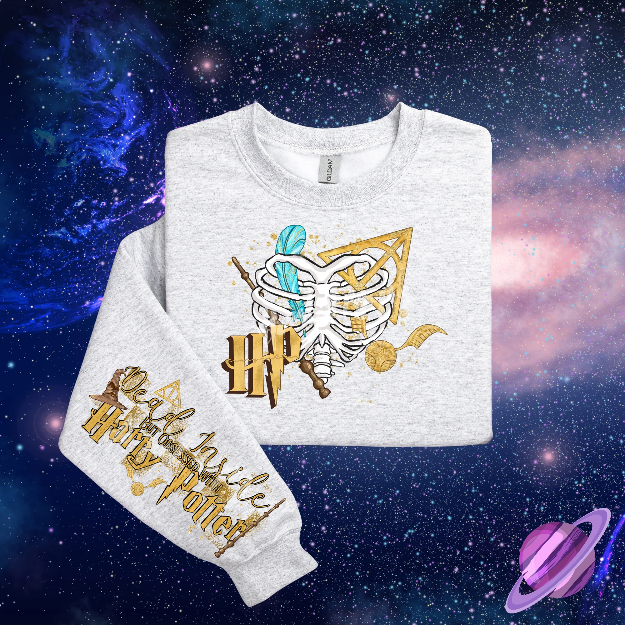 HP FRONT & SLEEVE DESIGN SWEATSHIRT