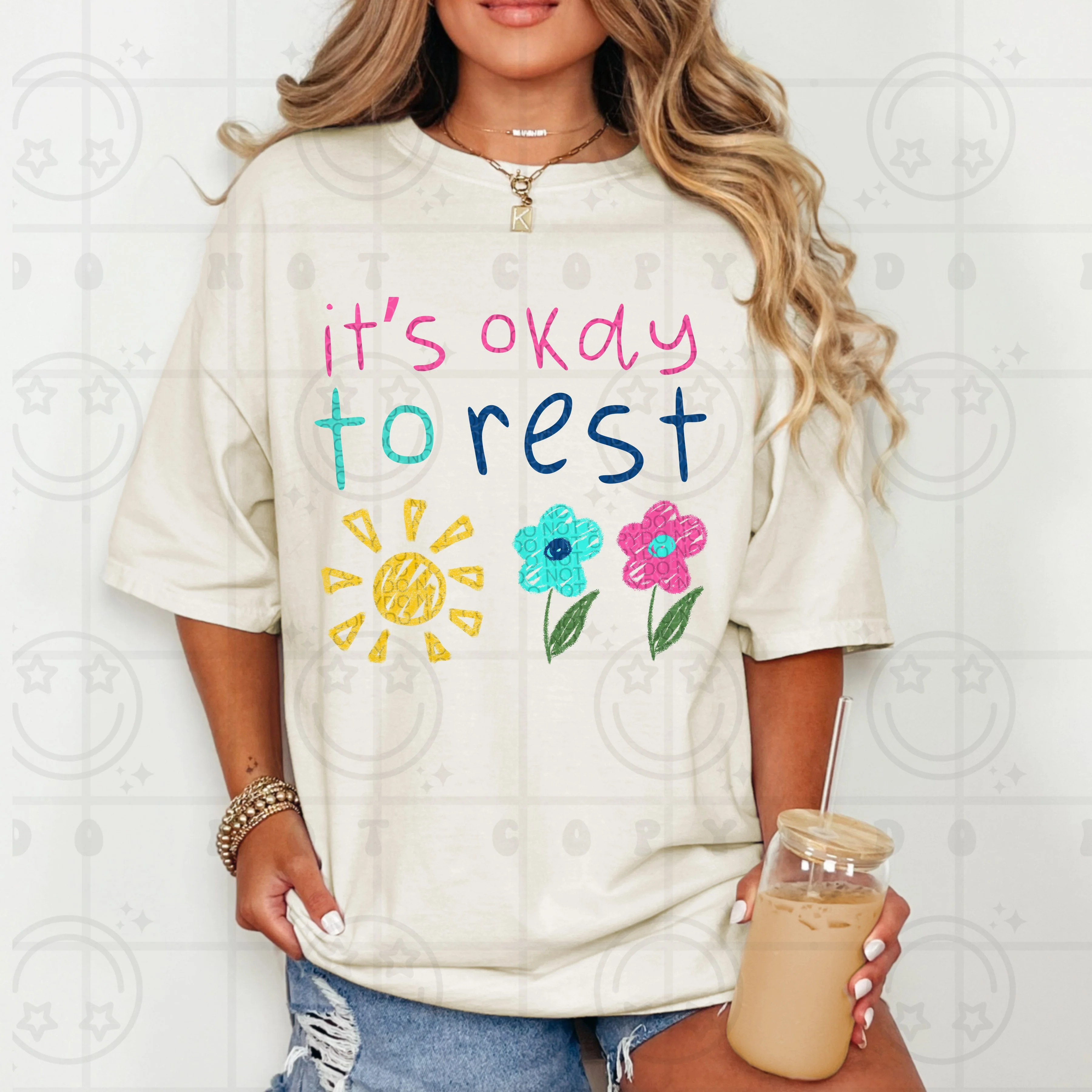ITS OKAY TO REST DOODLE TEE