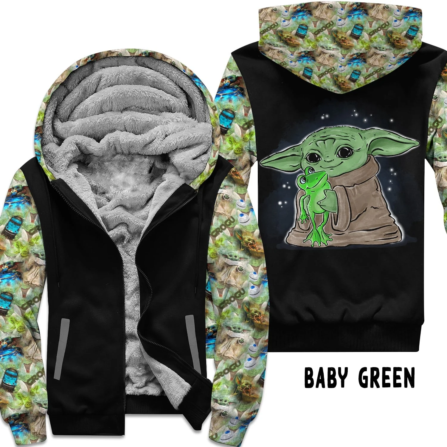 JACKET RUN 14-BABY GREEN-FLEECE OR COTTON LINER-PREORDER CLOSING 12/16