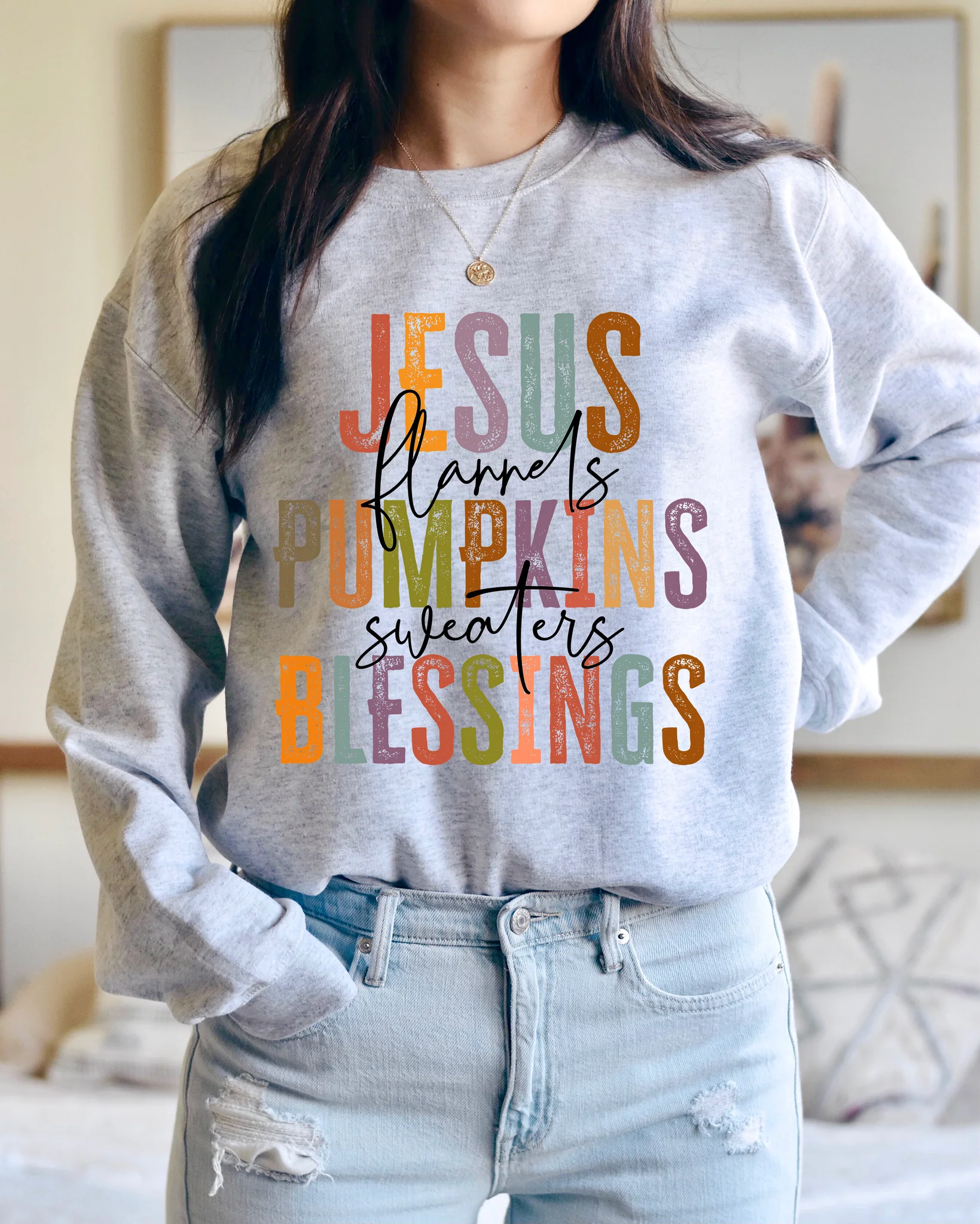 JESUS PUMPKINS BLESSINGS TEE - Image 2