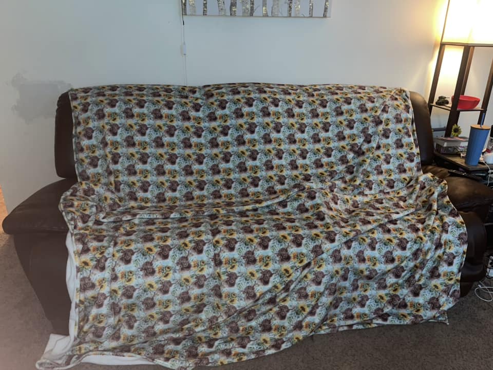 BLUE MOON- GIANT SHAREABLE THROW BLANKET - Image 5