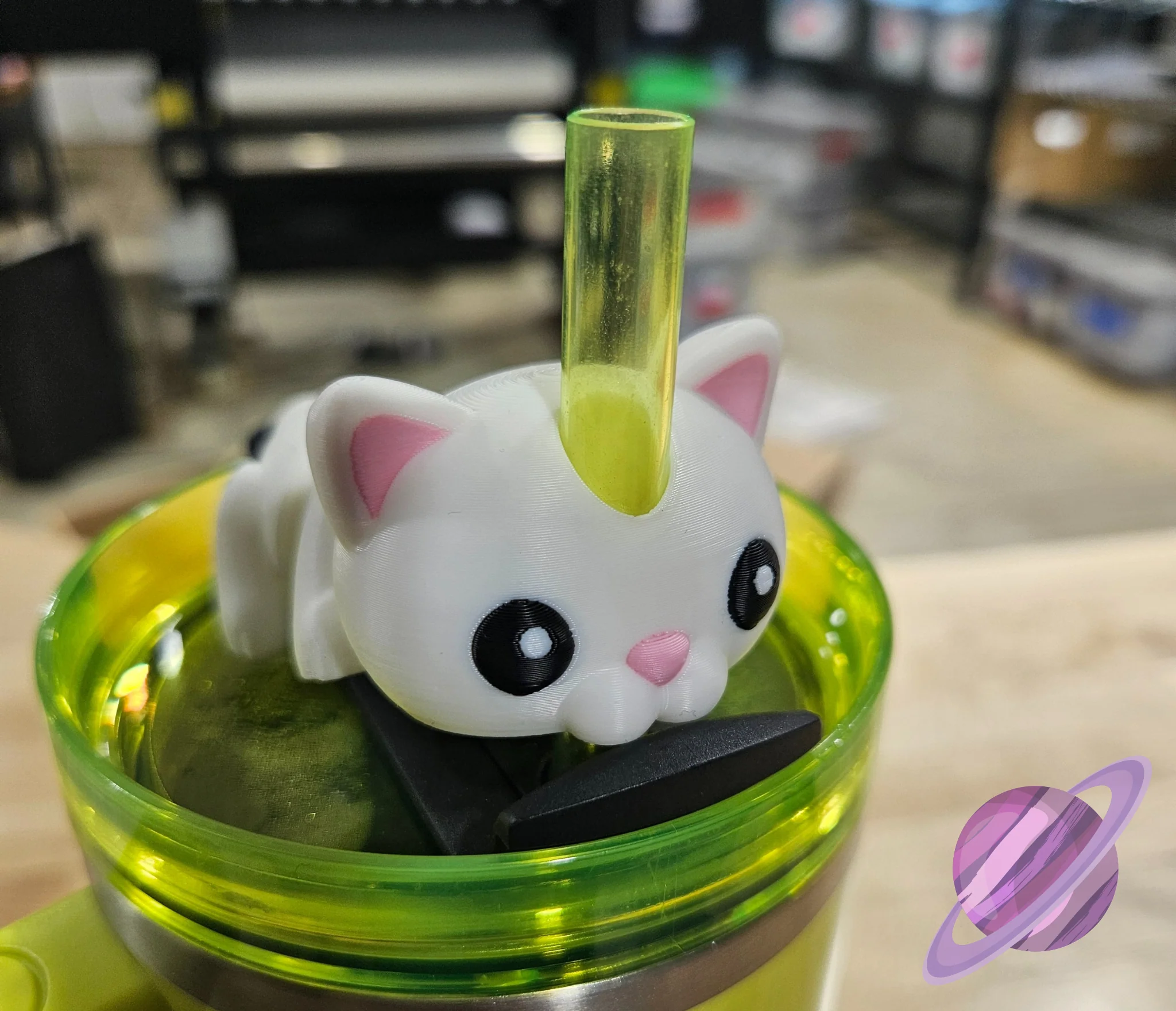 KITTY CAT-3D PRINTED STRAW BUDDY - Image 3