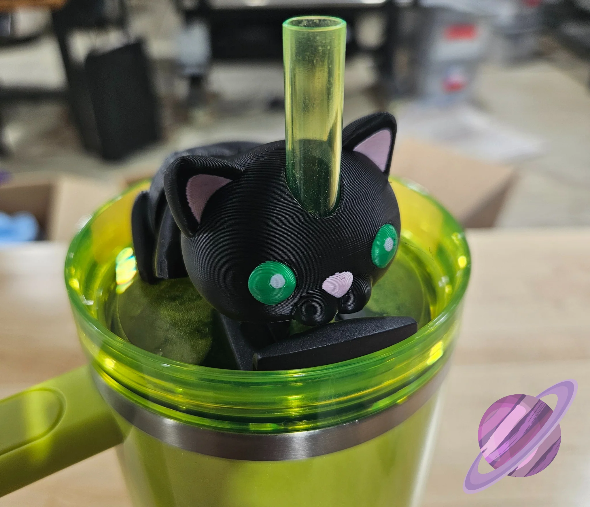 KITTY CAT-3D PRINTED STRAW BUDDY - Image 4