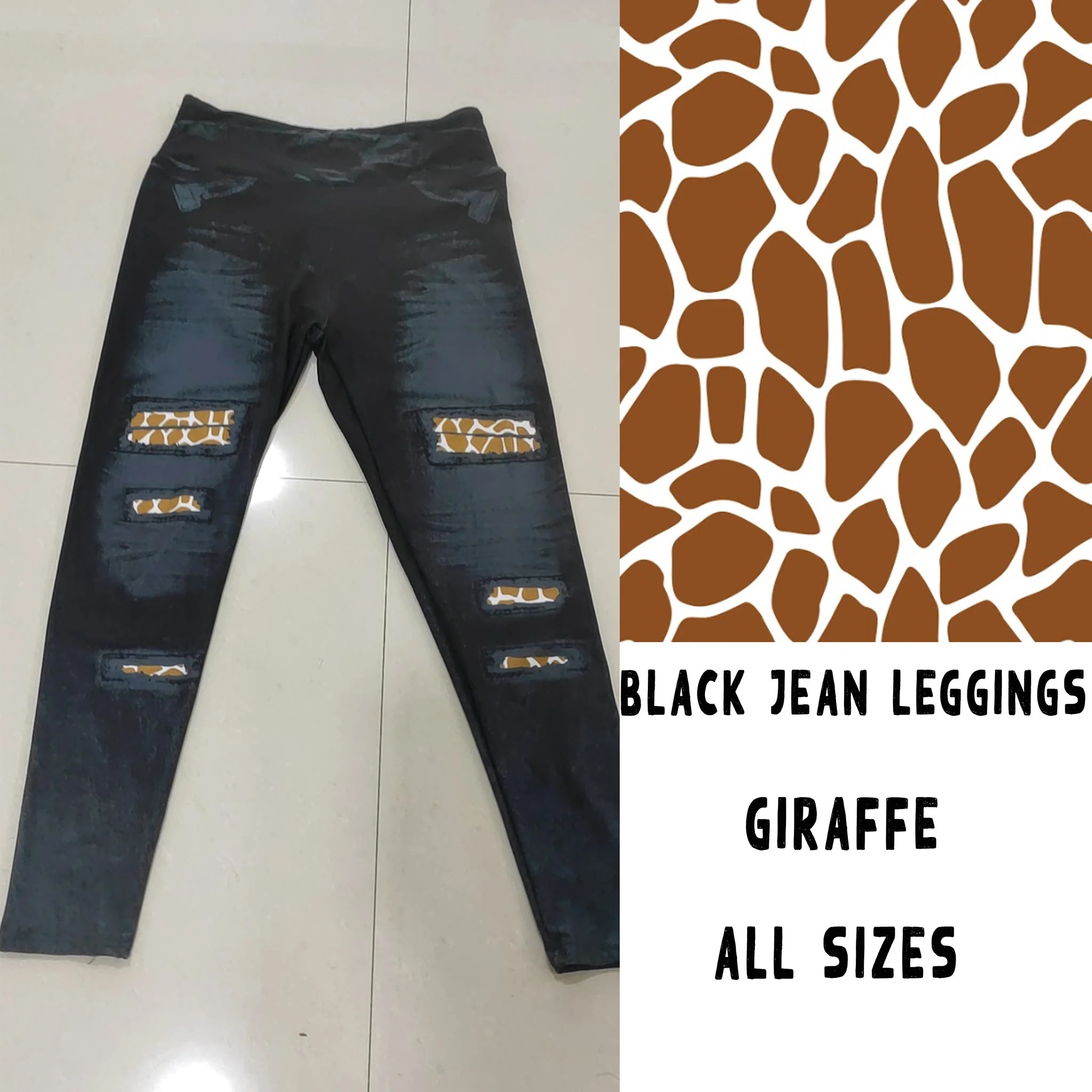 LEGGING JEAN RUN-GIRAFFE (ACTIVE BACK POCKETS) - Image 3