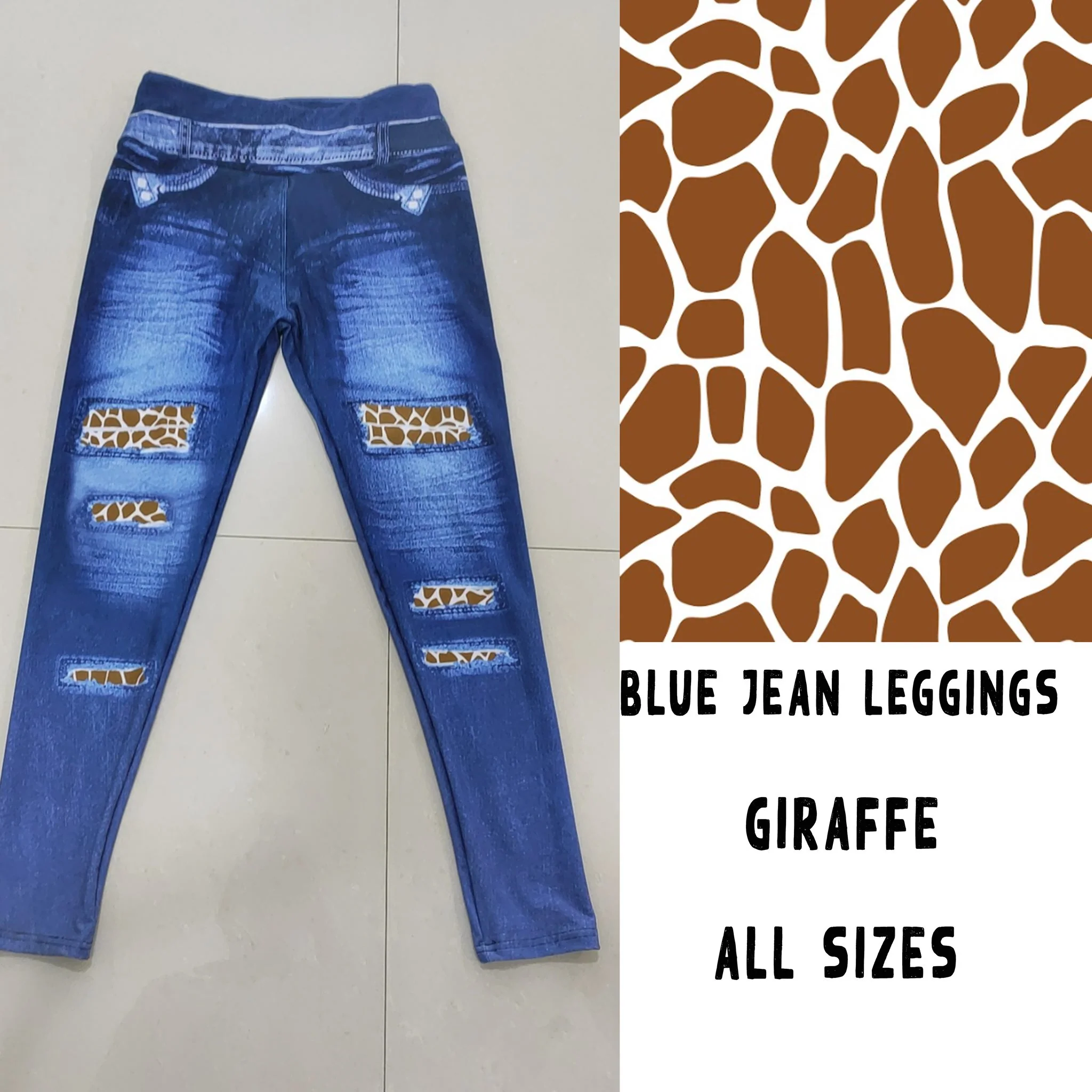 LEGGING JEAN RUN-GIRAFFE (ACTIVE BACK POCKETS) - Image 4