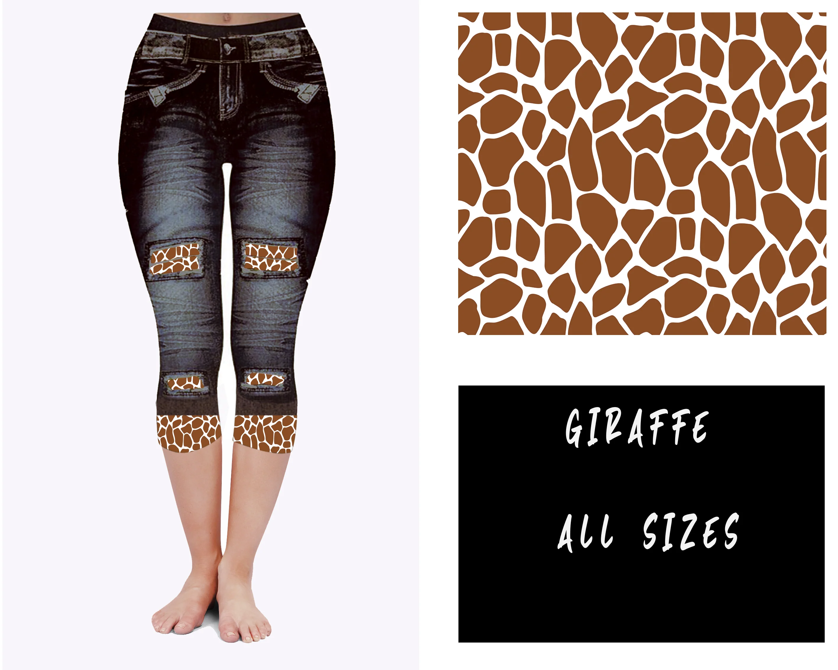 LEGGING JEAN RUN-GIRAFFE (ACTIVE BACK POCKETS) - Image 5