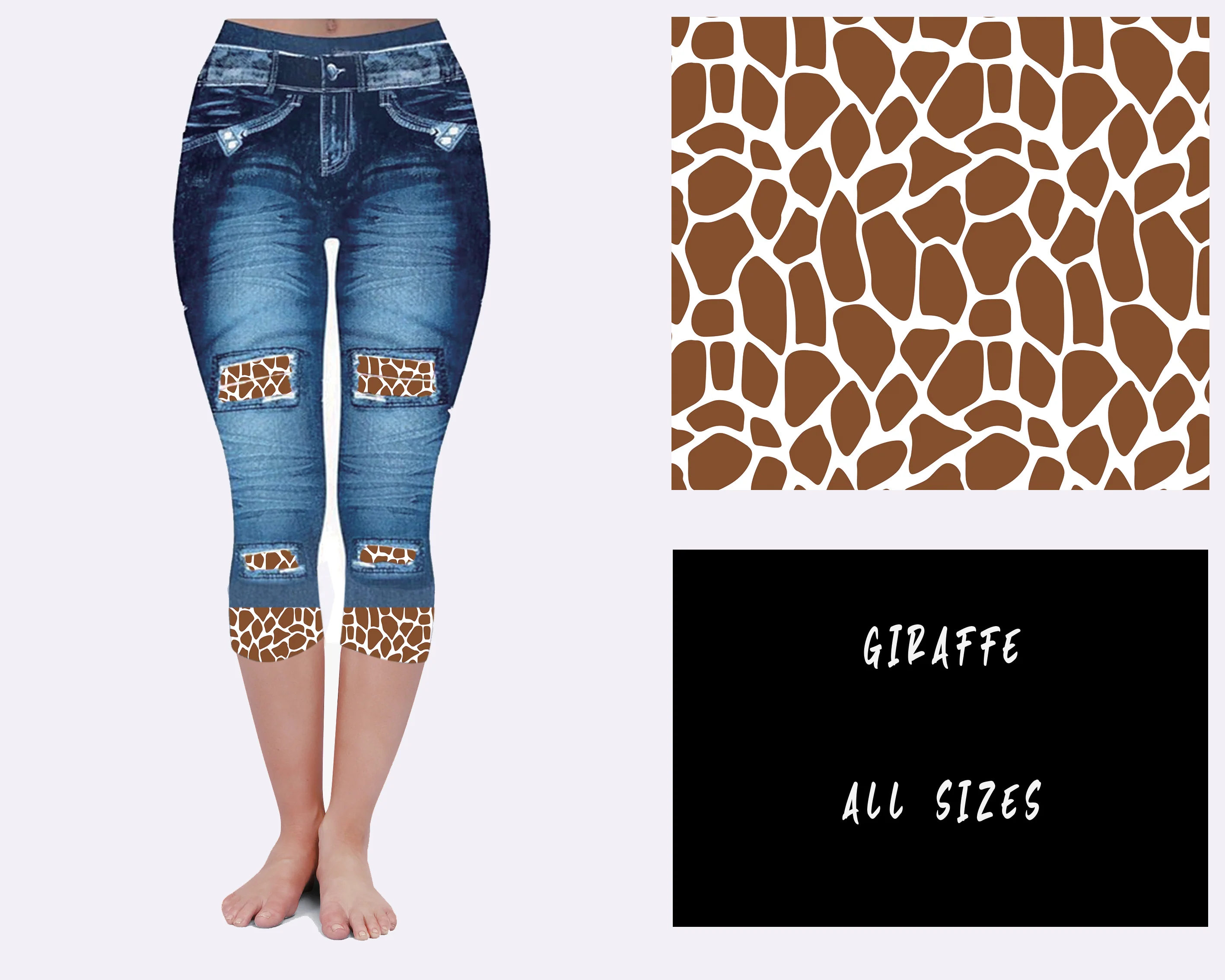 LEGGING JEAN RUN-GIRAFFE (ACTIVE BACK POCKETS) - Image 6