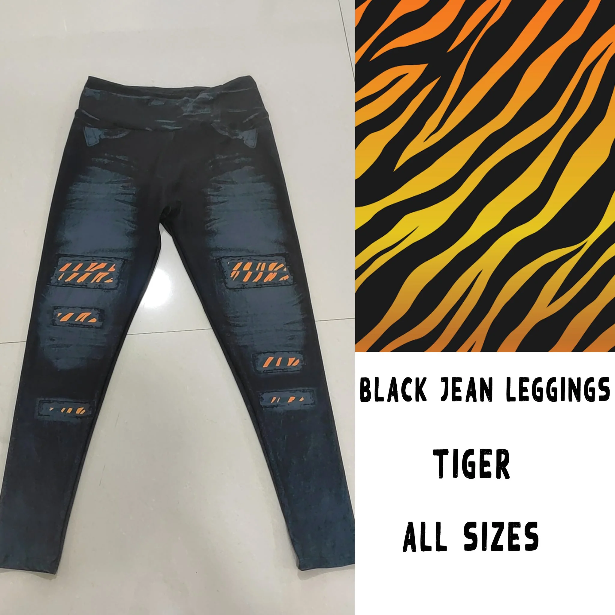 LEGGING JEAN RUN-TIGER (ACTIVE BACK POCKETS) - Image 3