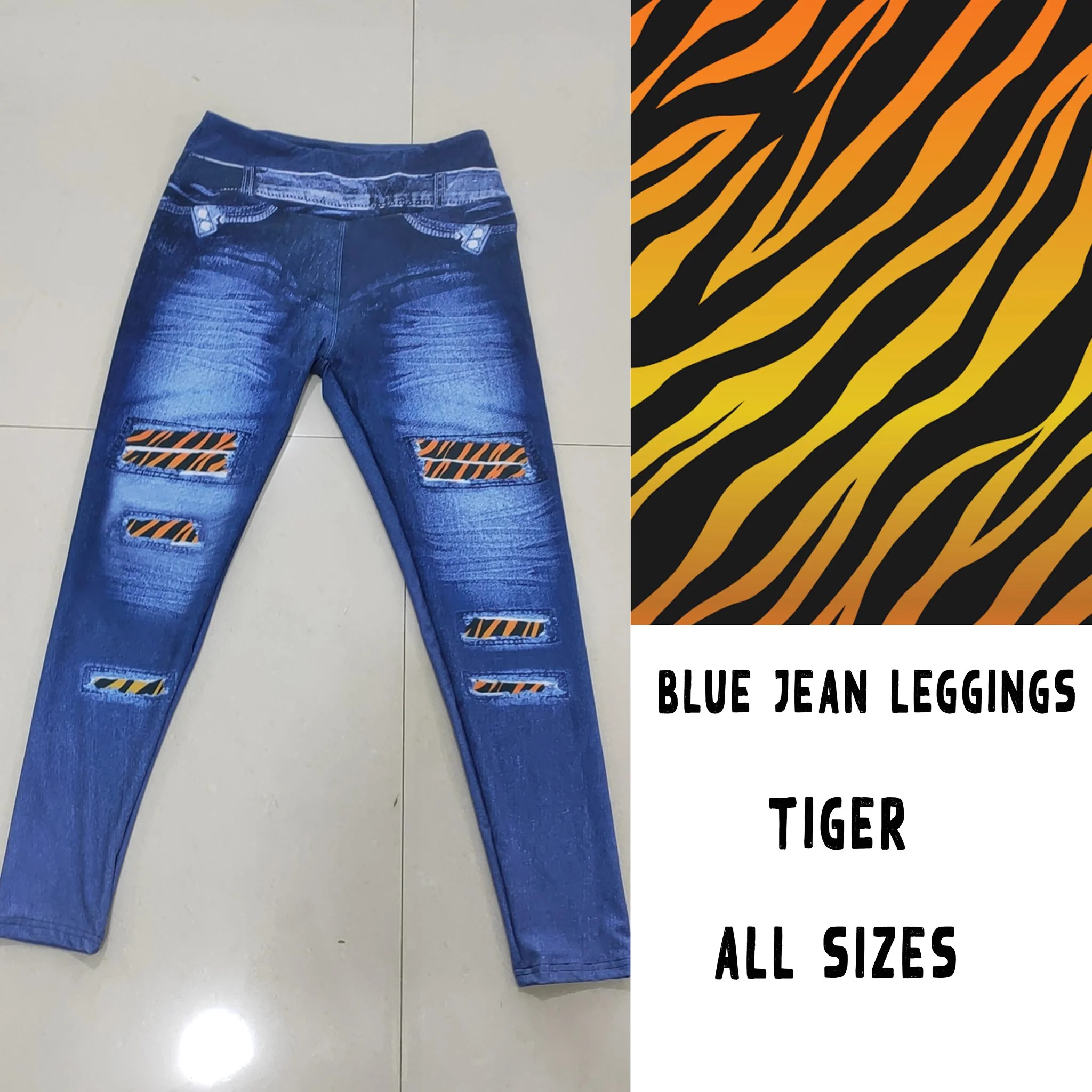 LEGGING JEAN RUN-TIGER (ACTIVE BACK POCKETS) - Image 4