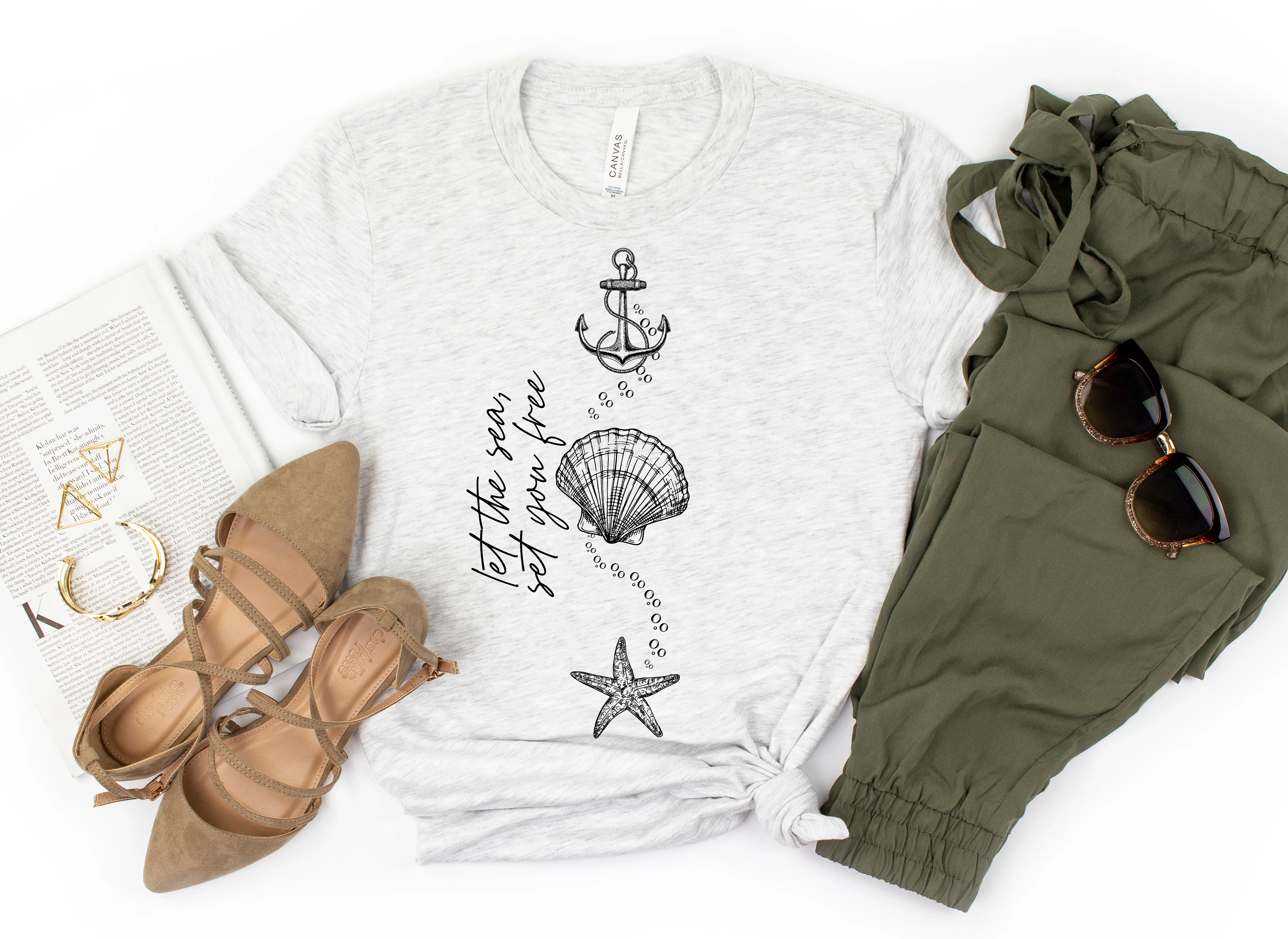 LET THE SEA SET YOU FREE TEE