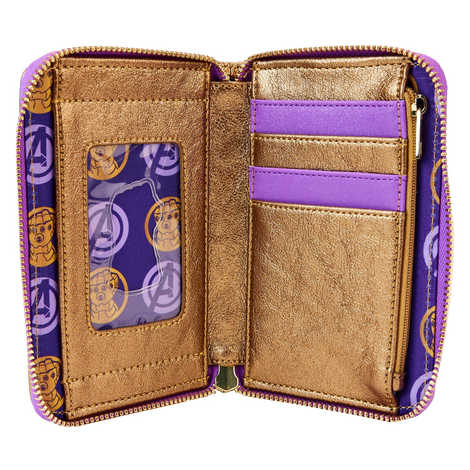 LF MARVEL SHINE THANOS GAUNTLET ZIP AROUND WALLET - Image 4