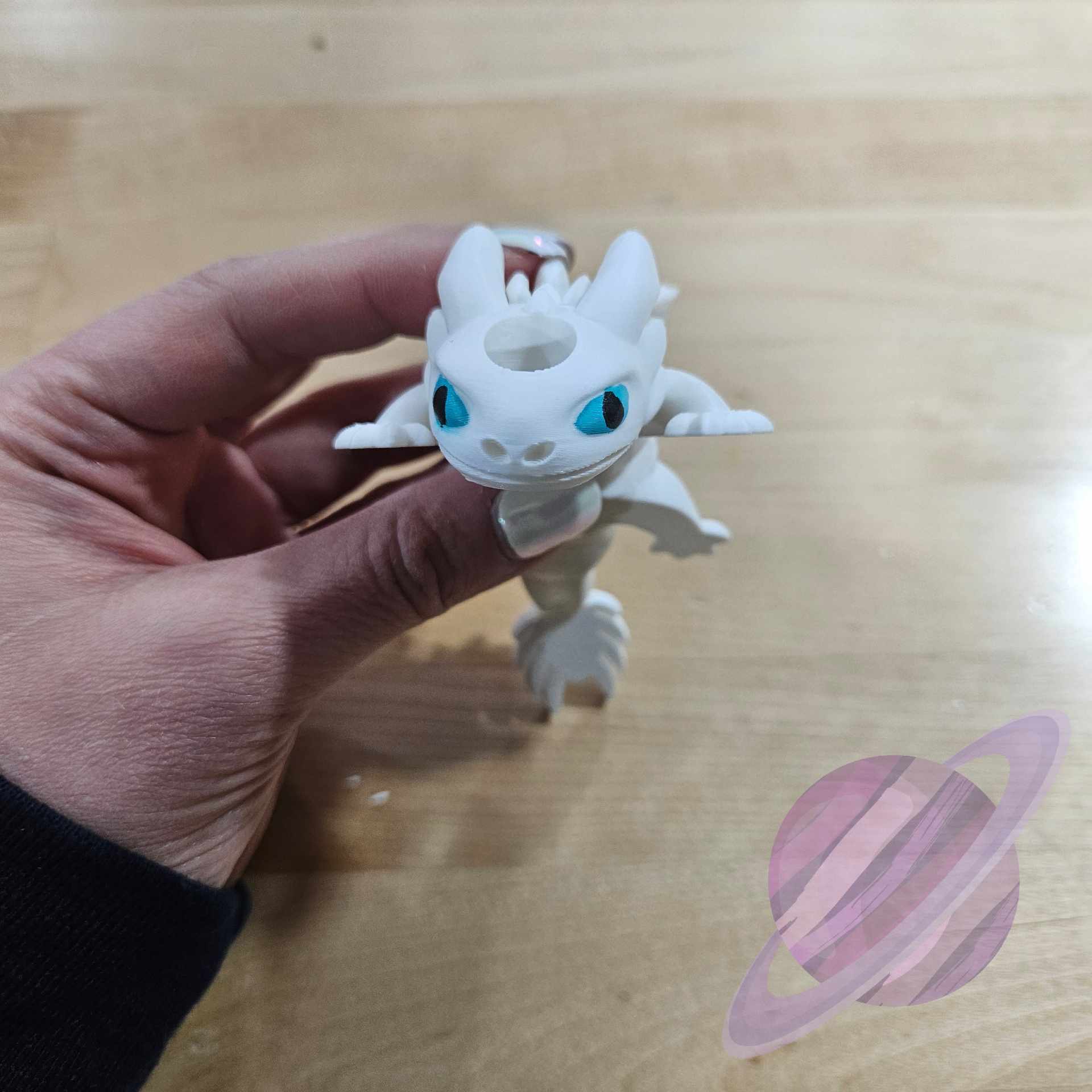 LIGHT FURY-3D PRINTED STRAW BUDDY - Image 3
