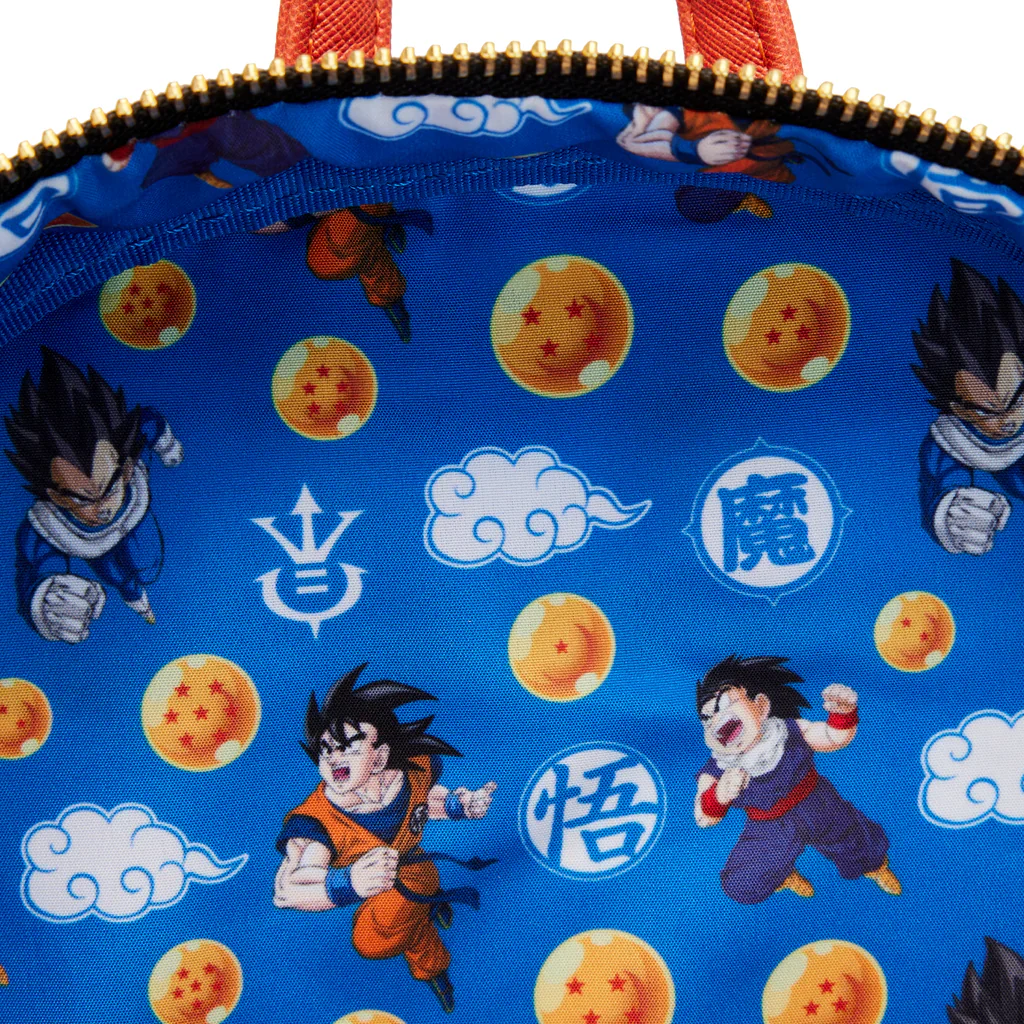 LOUNGEFLY-Dragon Ball Z Triple Pocket Backpack - Image 5