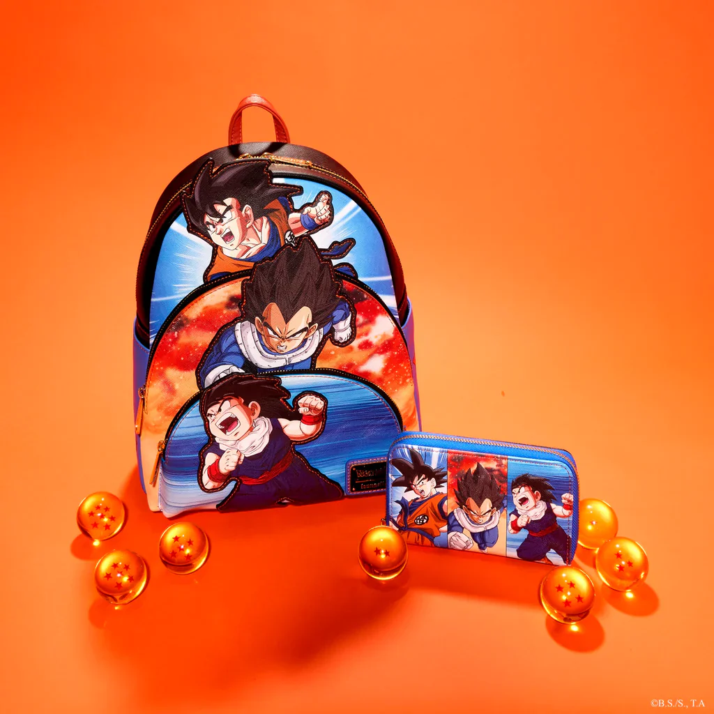 LOUNGEFLY-Dragon Ball Z Triple Pocket Backpack - Image 6