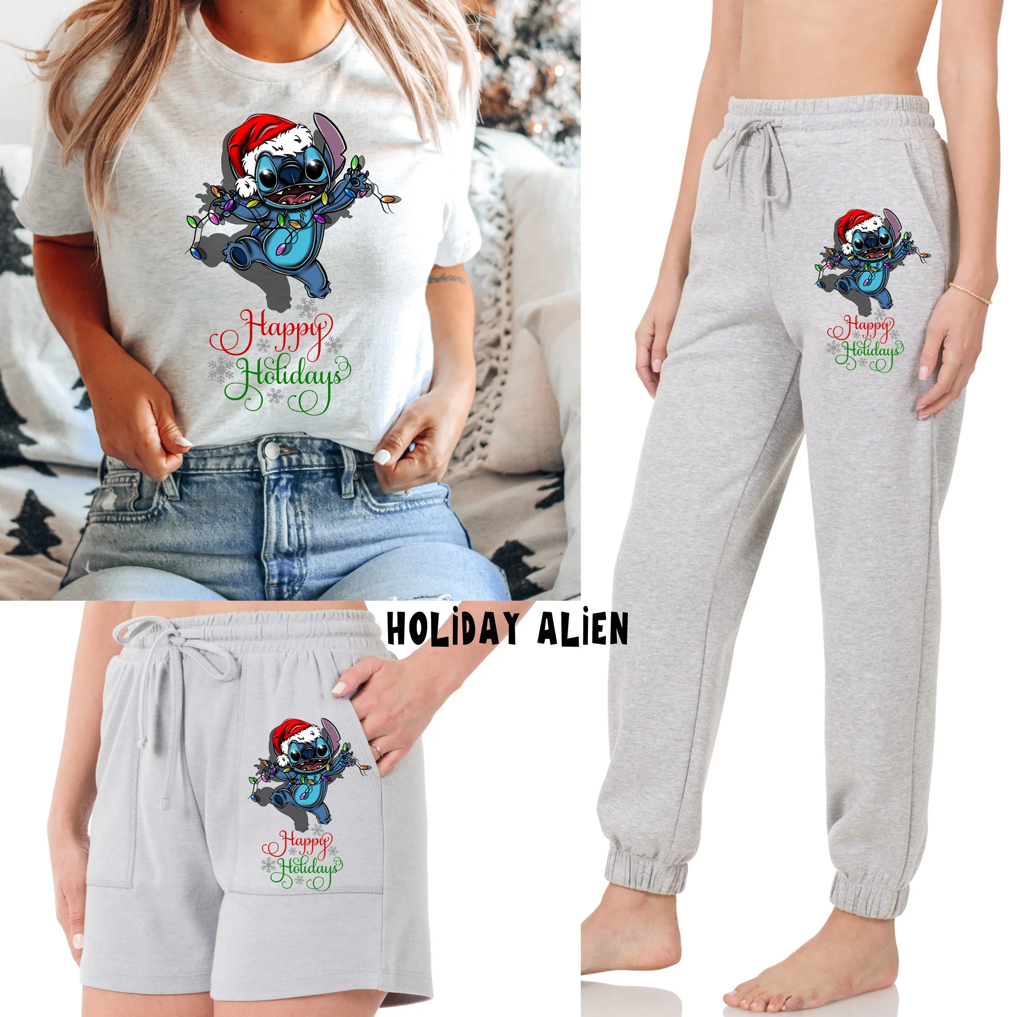 LOUNGEWEAR RUN-HOLIDAY A- CREW NECK SWEATSHIRT- PREORDER CLOSING 9/30 - Image 2