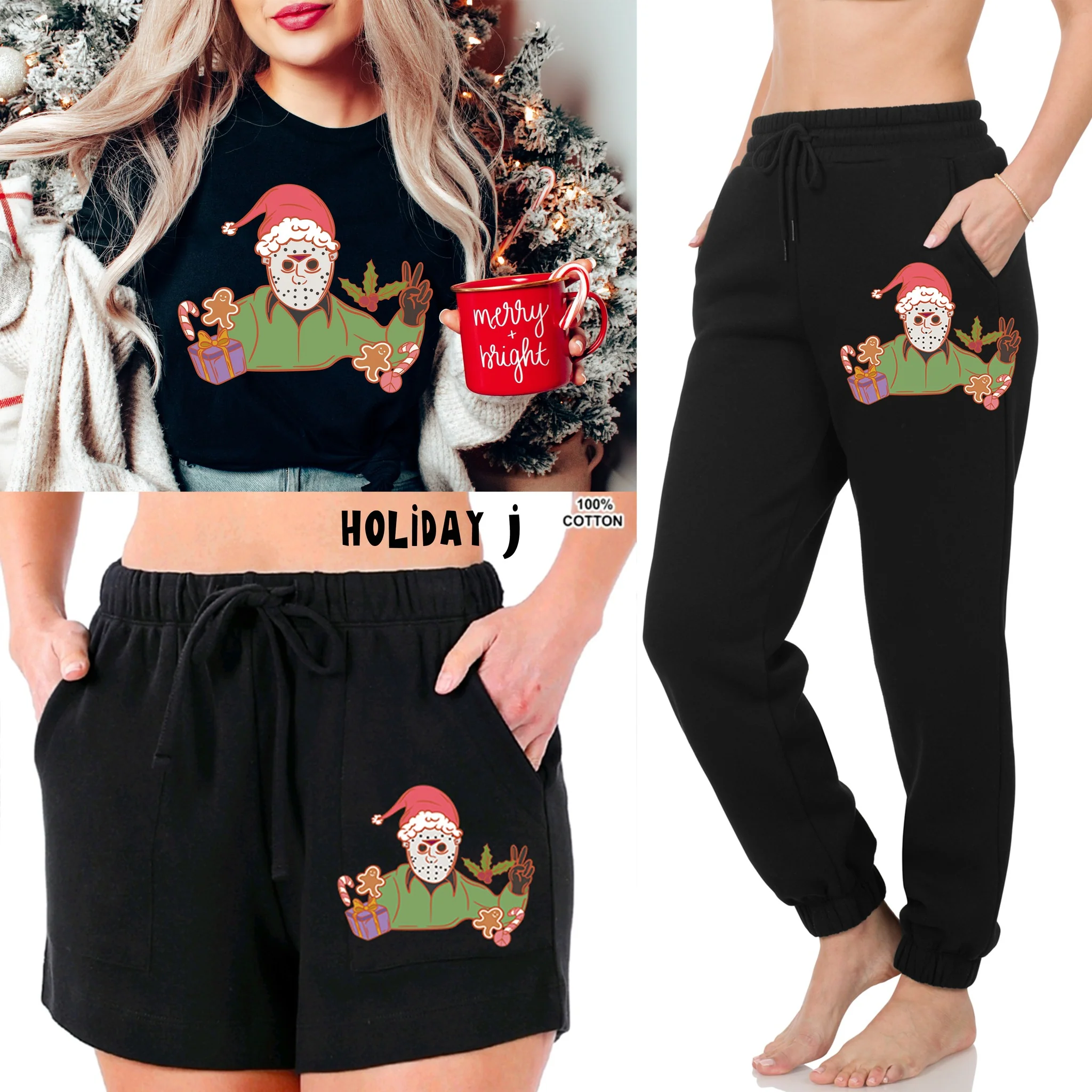 LOUNGEWEAR RUN-HOLIDAY J TEE- PREORDER CLOSING 9/30 - Image 2