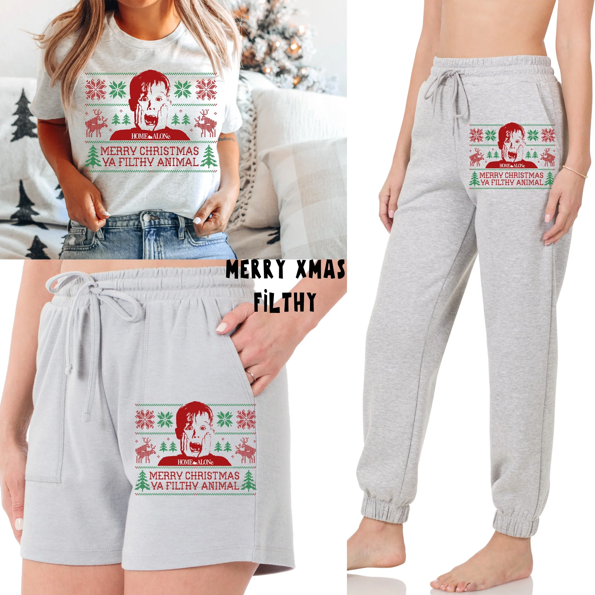 LOUNGEWEAR RUN-MERRY XMAS FILTHY TEE- PREORDER CLOSING 9/30 - Image 2