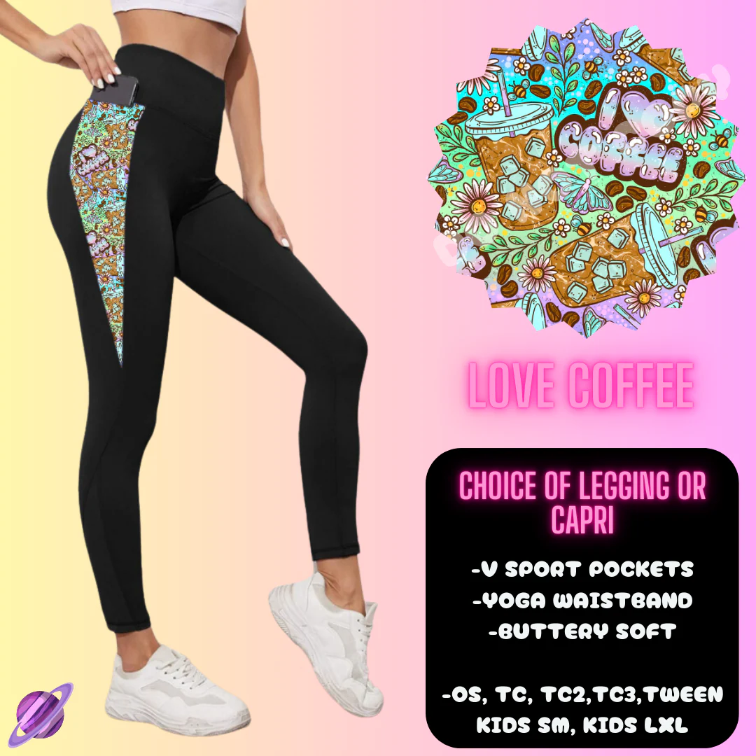 LOVE COFFEE- HOODIE OUTFIT RUN-5 STYLE BOTTOMS- PREORDER 2/20