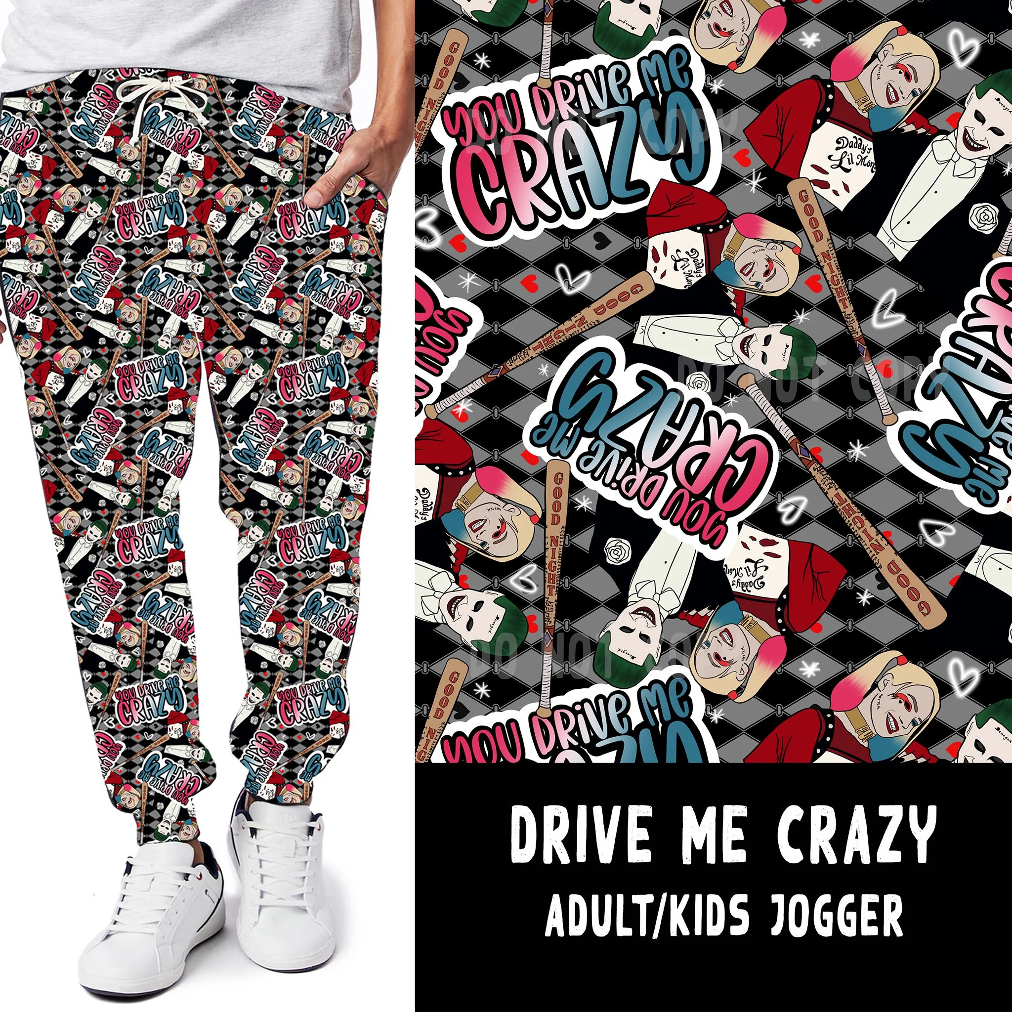 LUCKY IN LOVE-DRIVE ME CRAZY LEGGINGS/JOGGERS - Image 2