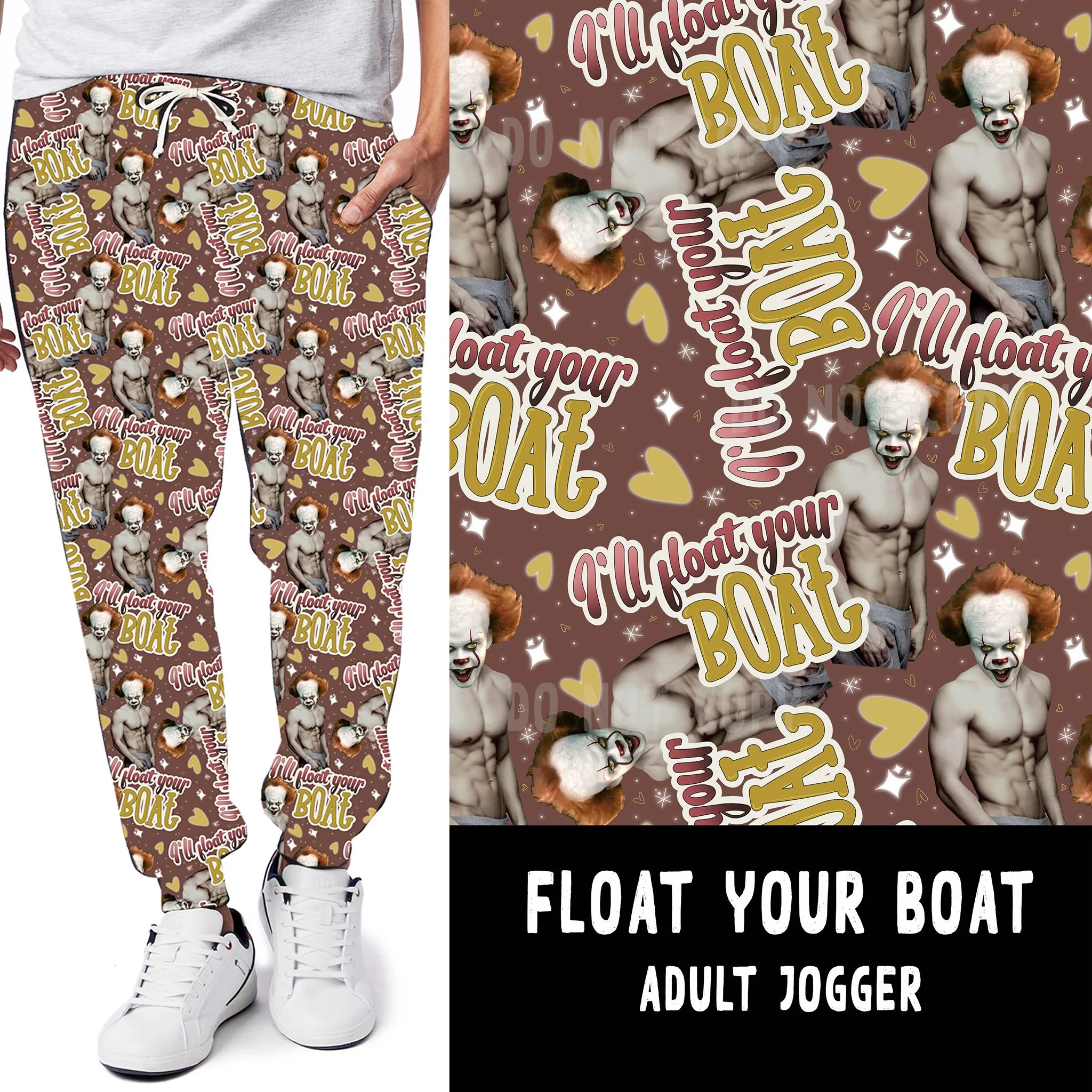 LUCKY IN LOVE-FLOAT YOUR BOAT LEGGINGS/JOGGERS - Image 2